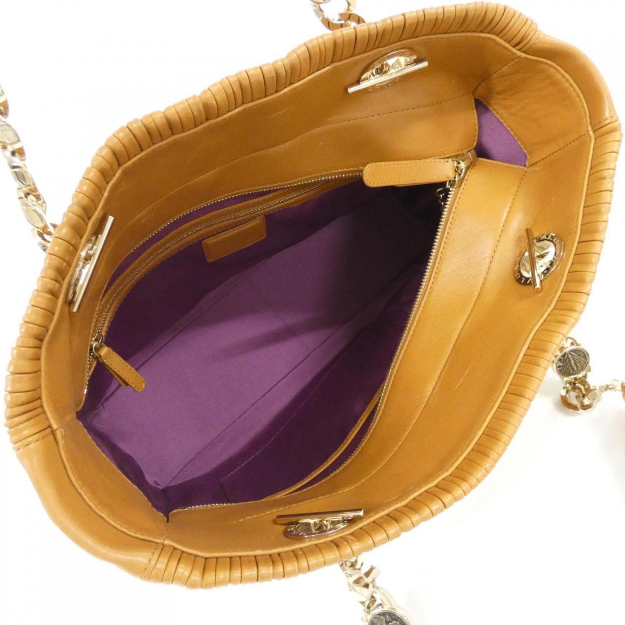 Bvlgari Brown Leather Handbag (Pre-Owned)