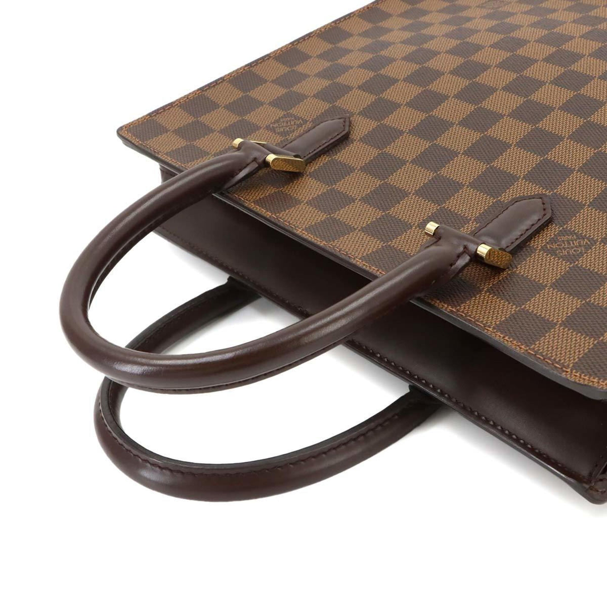 Louis Vuitton Brown Damier Canvas Ebene Damier Canvas Handbag Tote Bag (Pre-Owned)