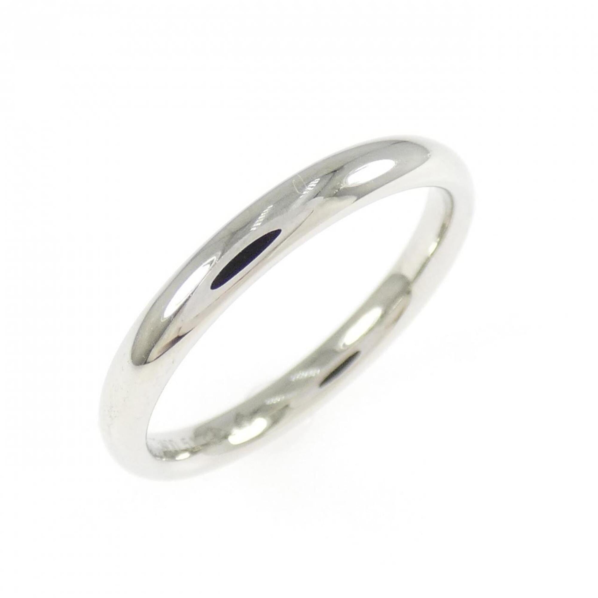 Chanel Platinum 950 Band Ring (Pre-Owned)
