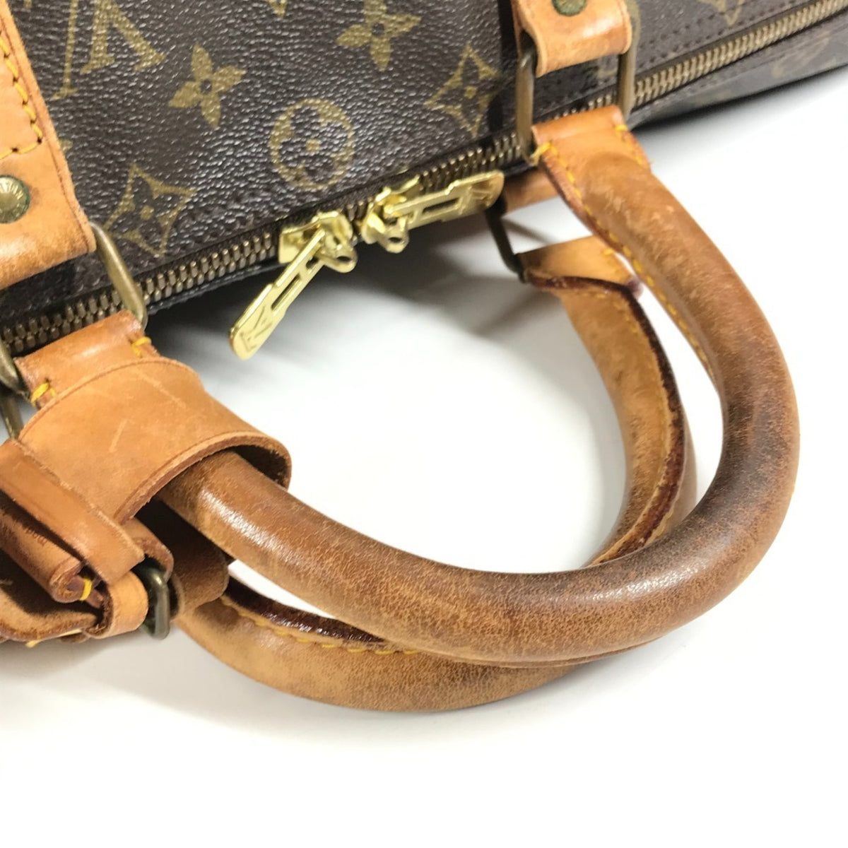 Louis Vuitton Brown Monogram Boston Bag Handbag (Pre-Owned)