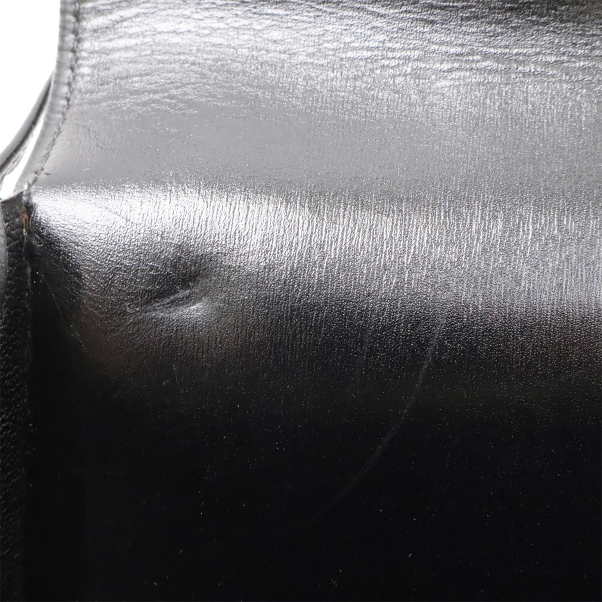 Hermes Black Box Calf Leather Clutch Bag Handbag (Pre-Owned)
