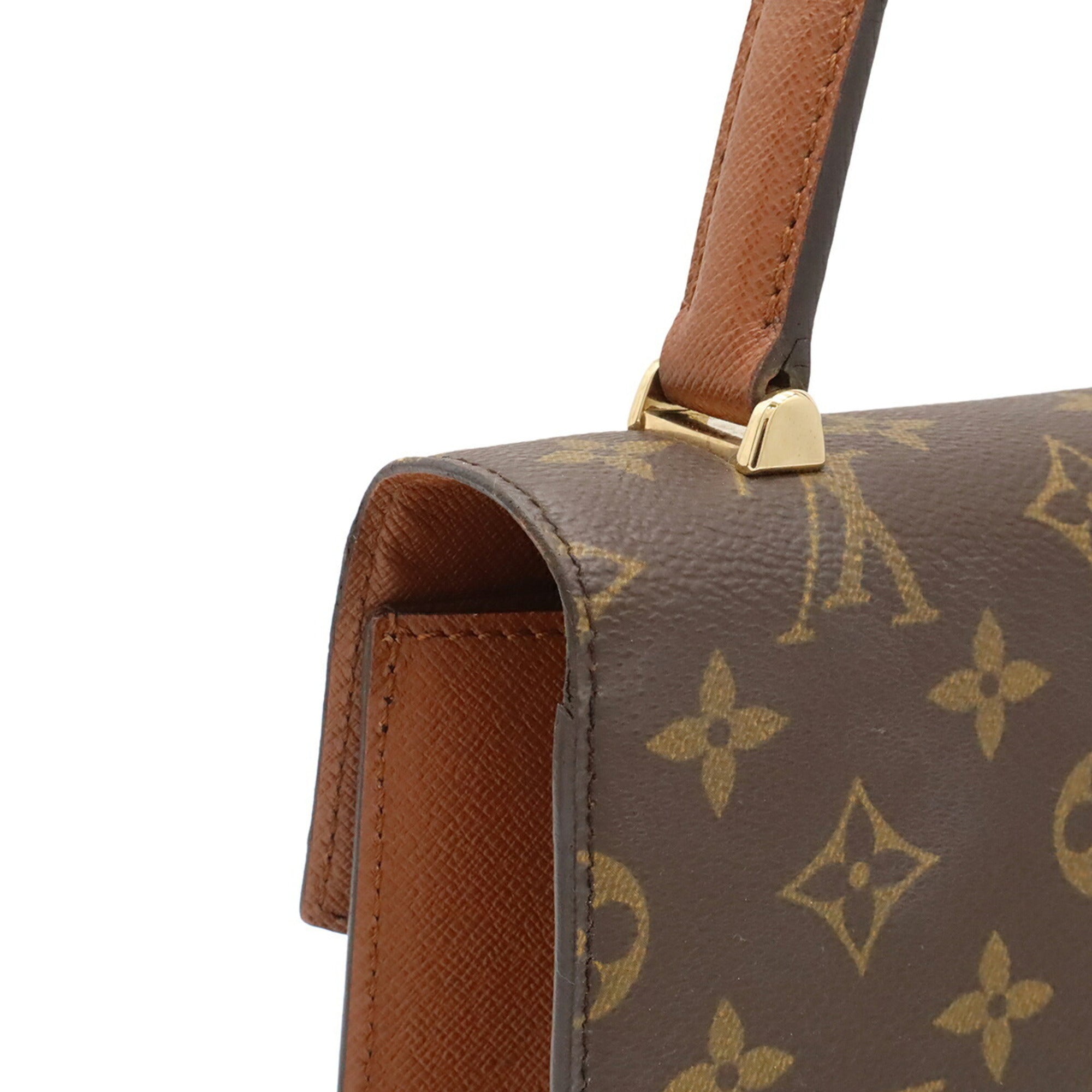 Louis Vuitton Brown Monogram Canvas Handbag (Pre-Owned)