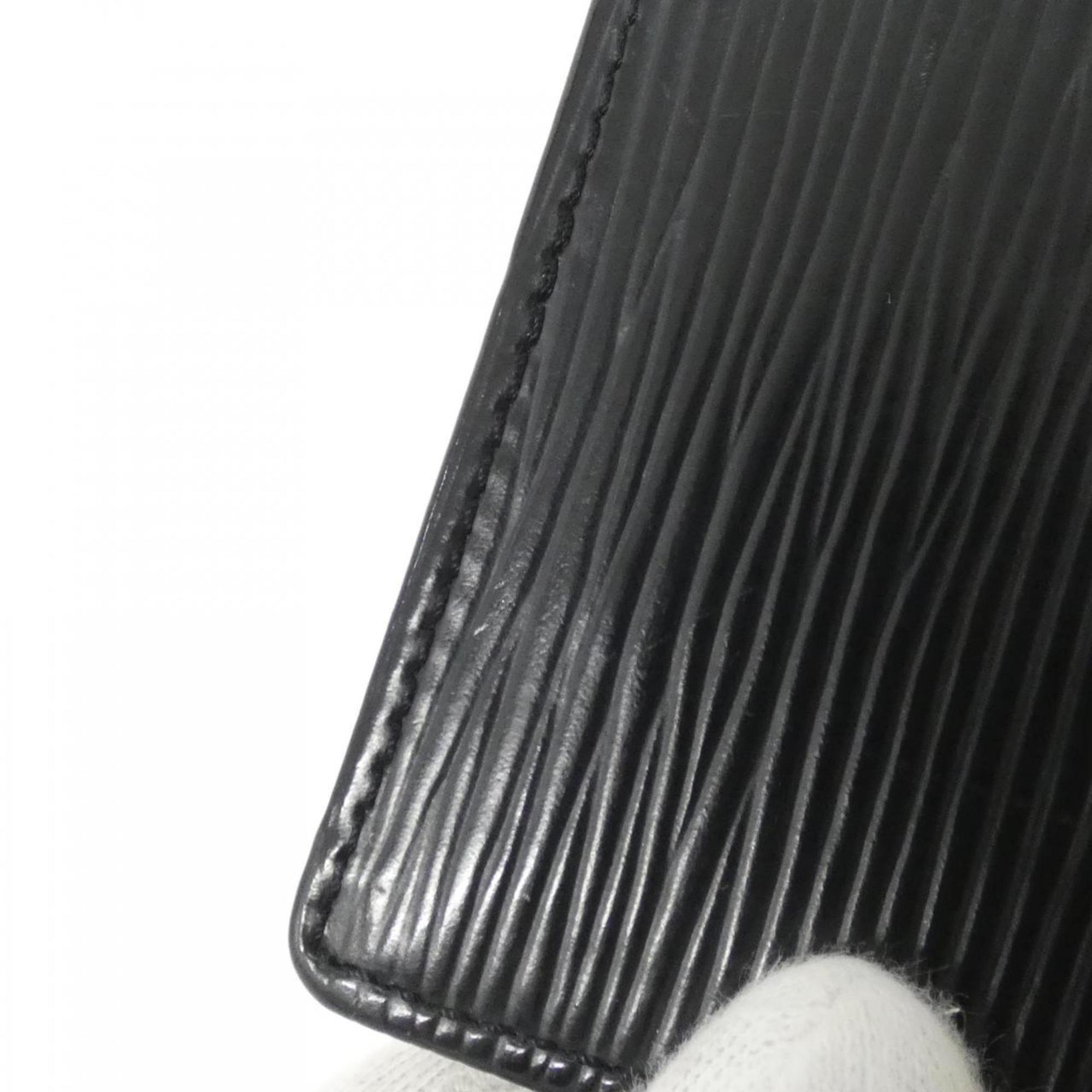 Louis Vuitton Black Leather Coin Purse/Coin Case (Pre-Owned)