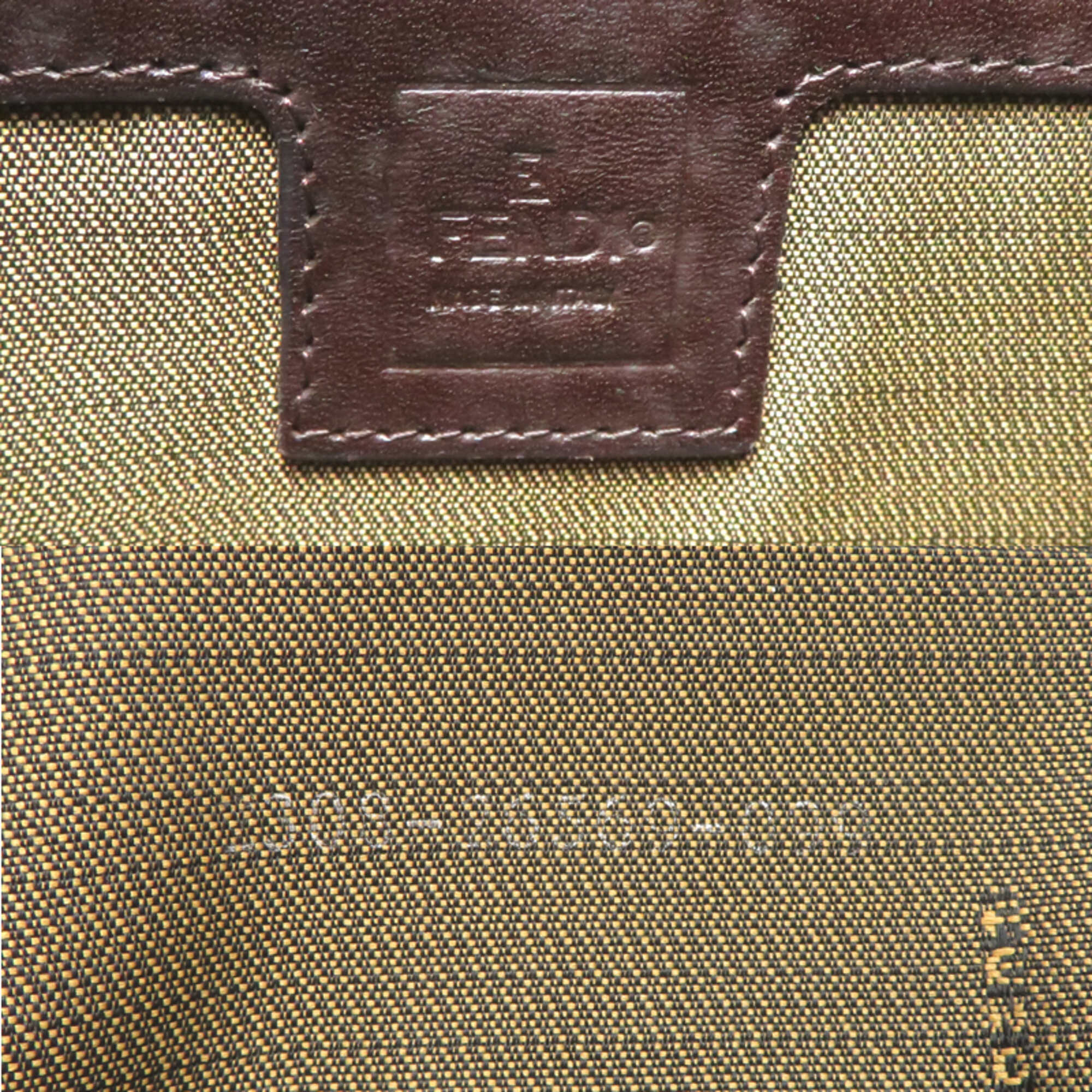 Fendi Brown Canvas Handbag (Pre-Owned)