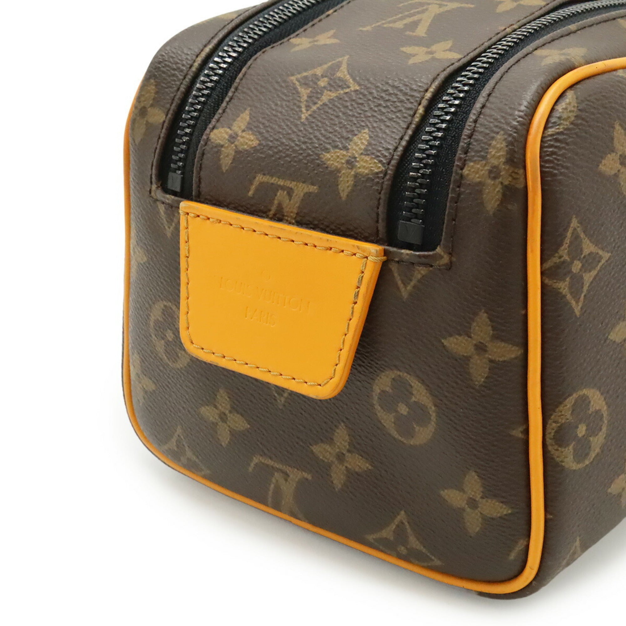 Louis Vuitton Monogram Macassar Monogram Macassar Saffron Yellow Clutch Bag Handbag (Pre-Owned)