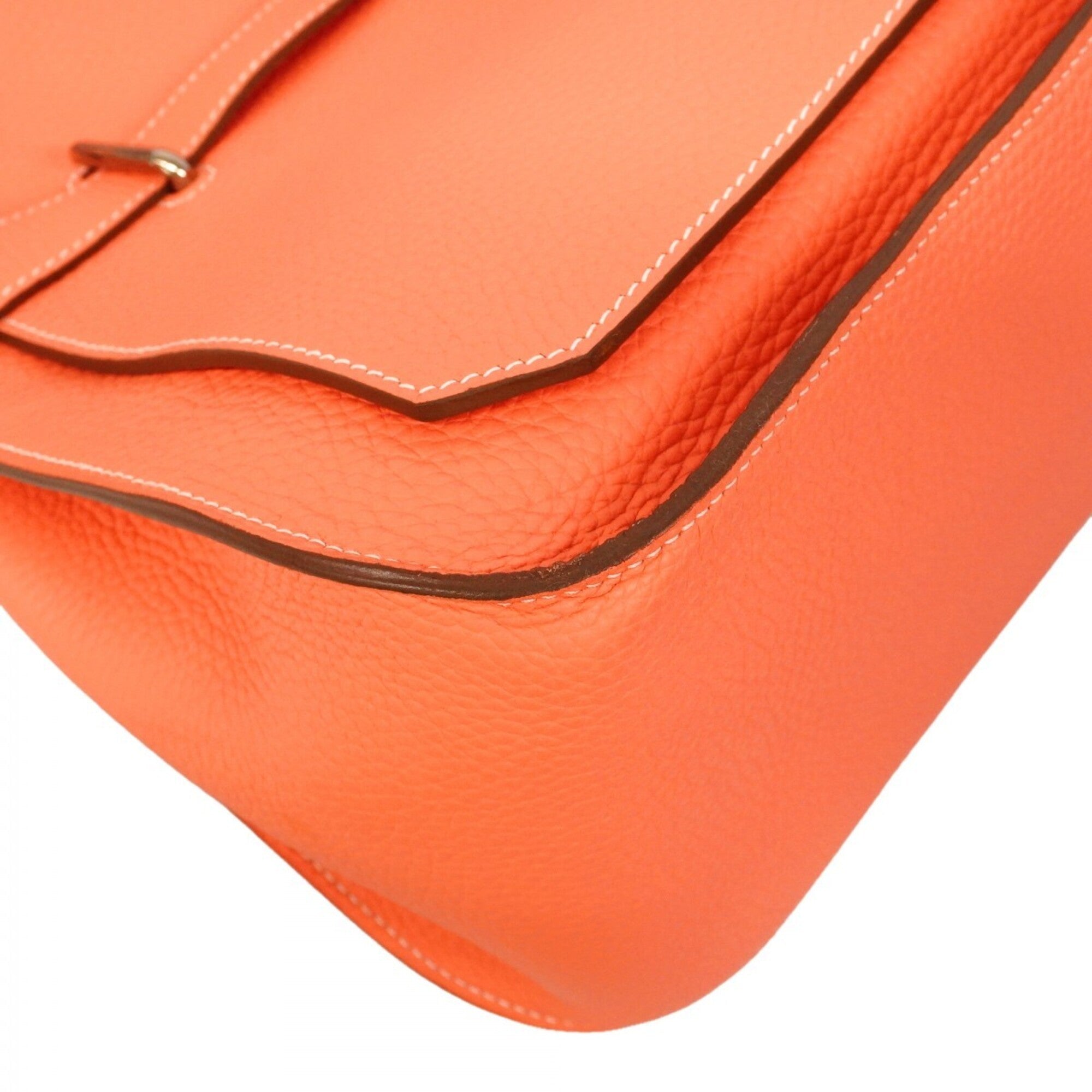 Hermes Crevette Taurillon Clemence Leather Shoulder Bag (Pre-Owned)