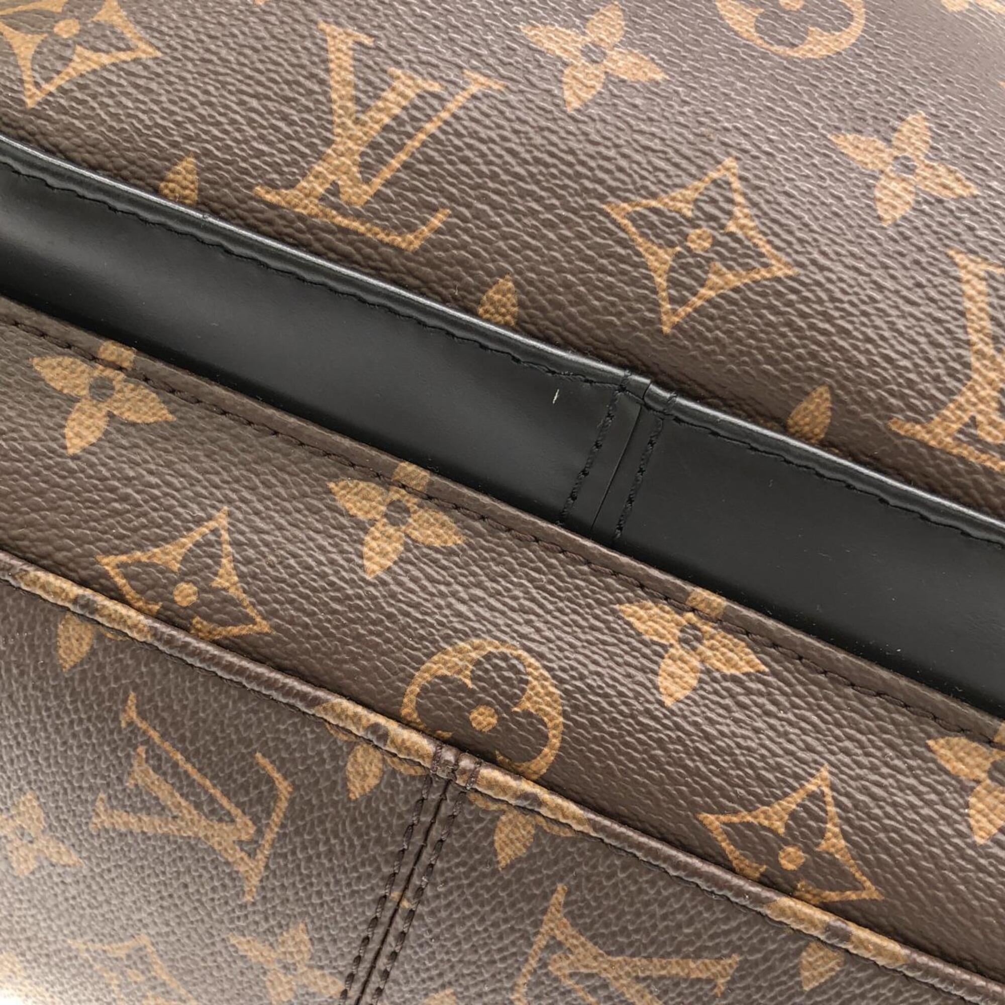 Louis Vuitton Brown Coated Canvas Backpack (Pre-Owned)
