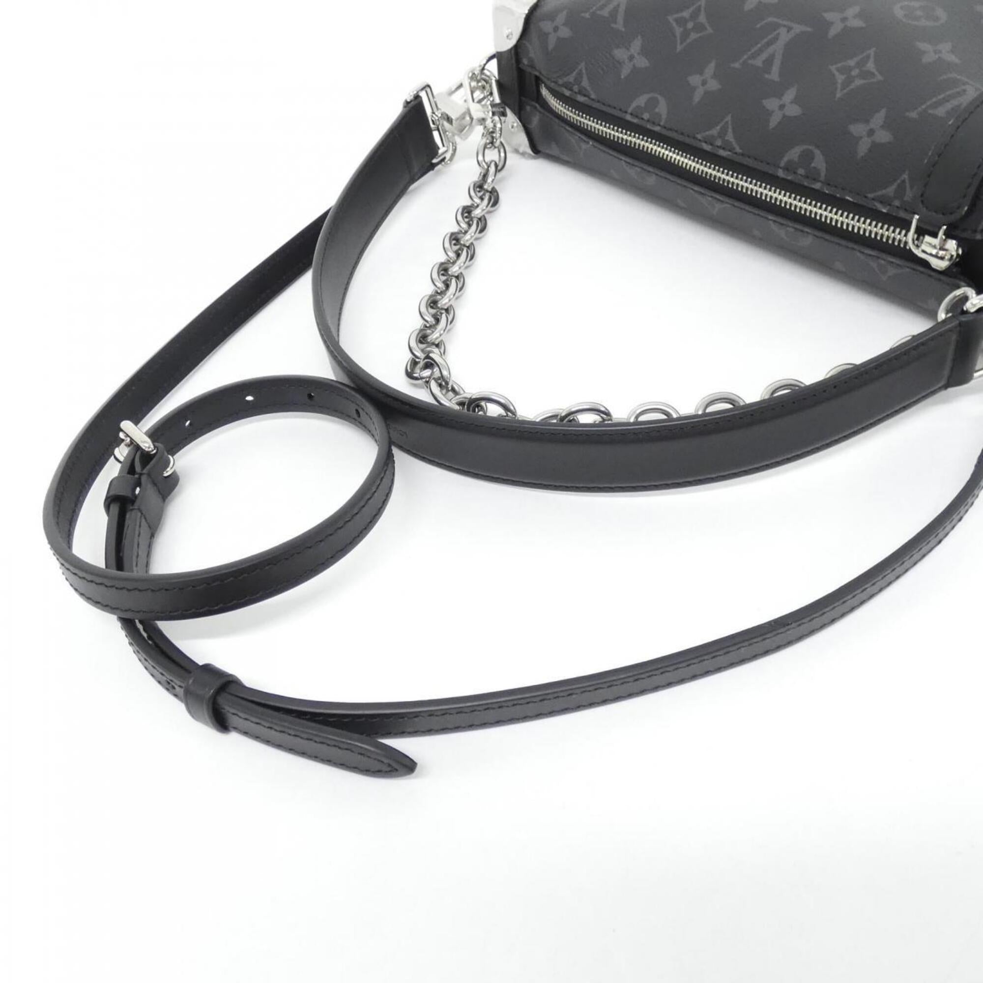 Louis Vuitton Black Coated Canvas Shoulder Bag (Pre-Owned)