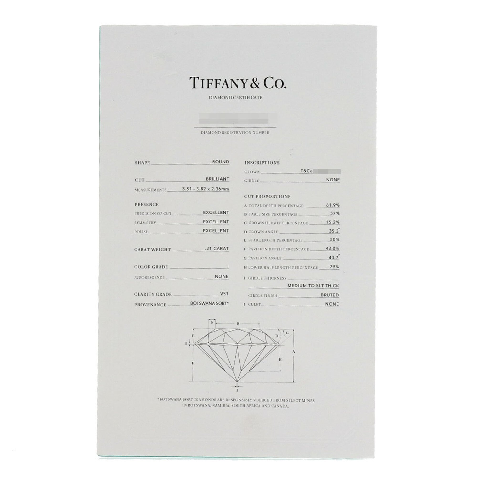 Tiffany Platinum 950 Band Ring (Pre-Owned)