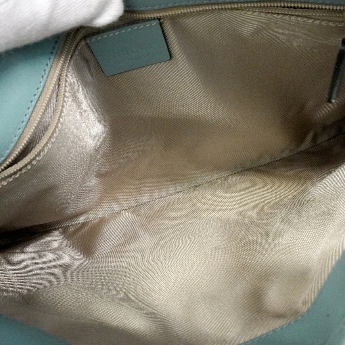 Gucci Light Green Suede Shoulder Bag (Pre-Owned)