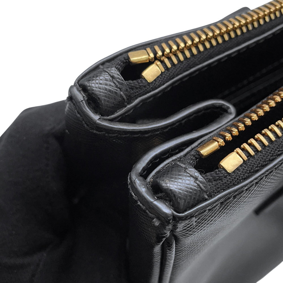 Prada Saffiano Black Saffiano Handbag Shoulder Bag (Pre-Owned)