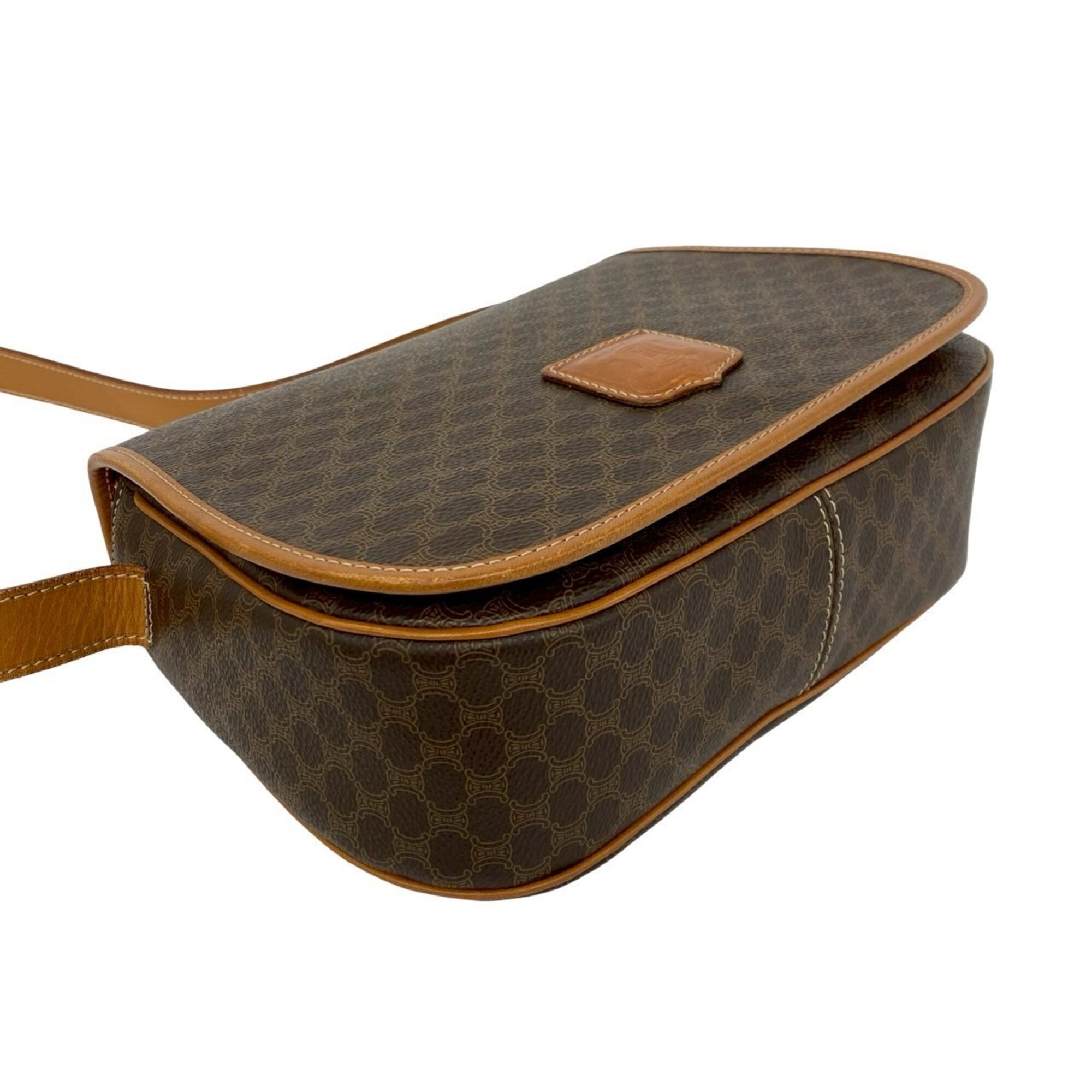 Celine Brown Leather Pvc Shoulder Bag (Pre-Owned)