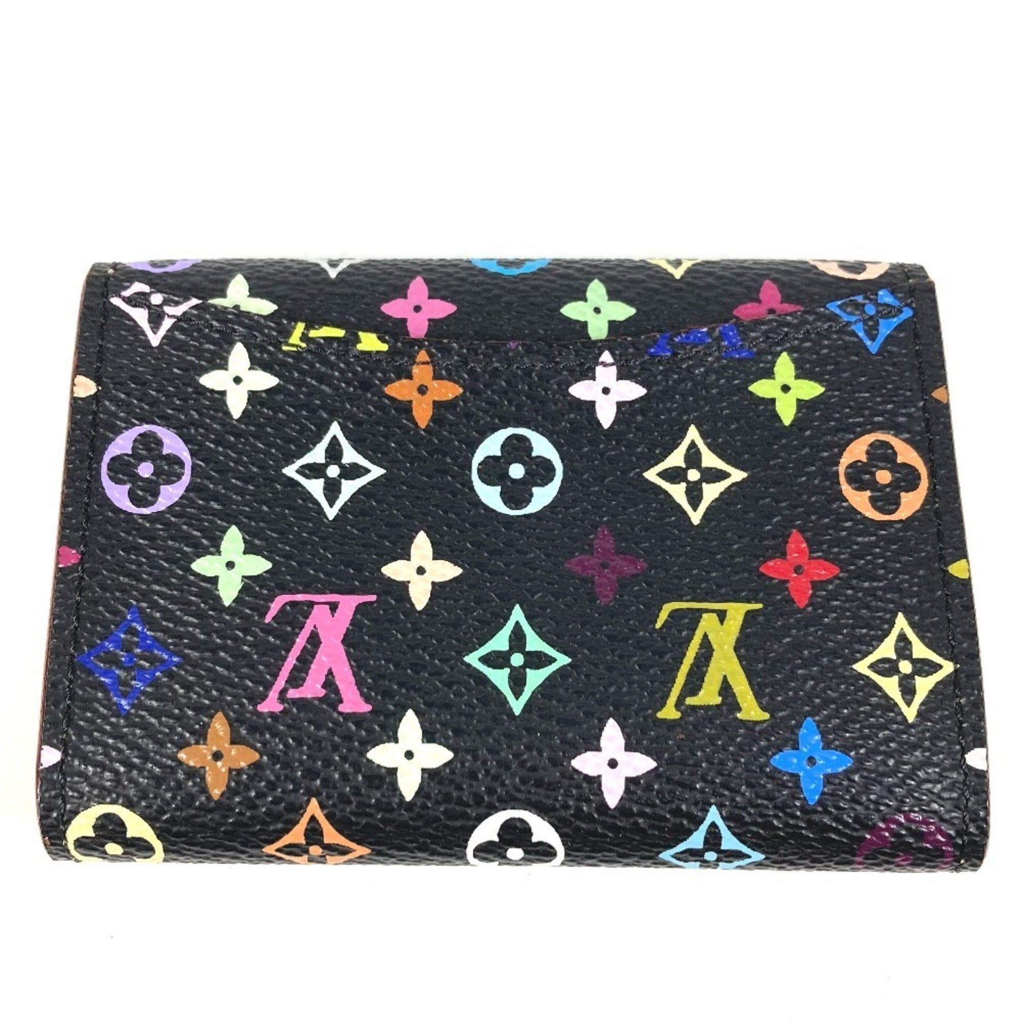 Louis Vuitton Black Monogram Multi-Color Noir Monogram Multicolore Coin Purse/Coin Case (Pre-Owned)