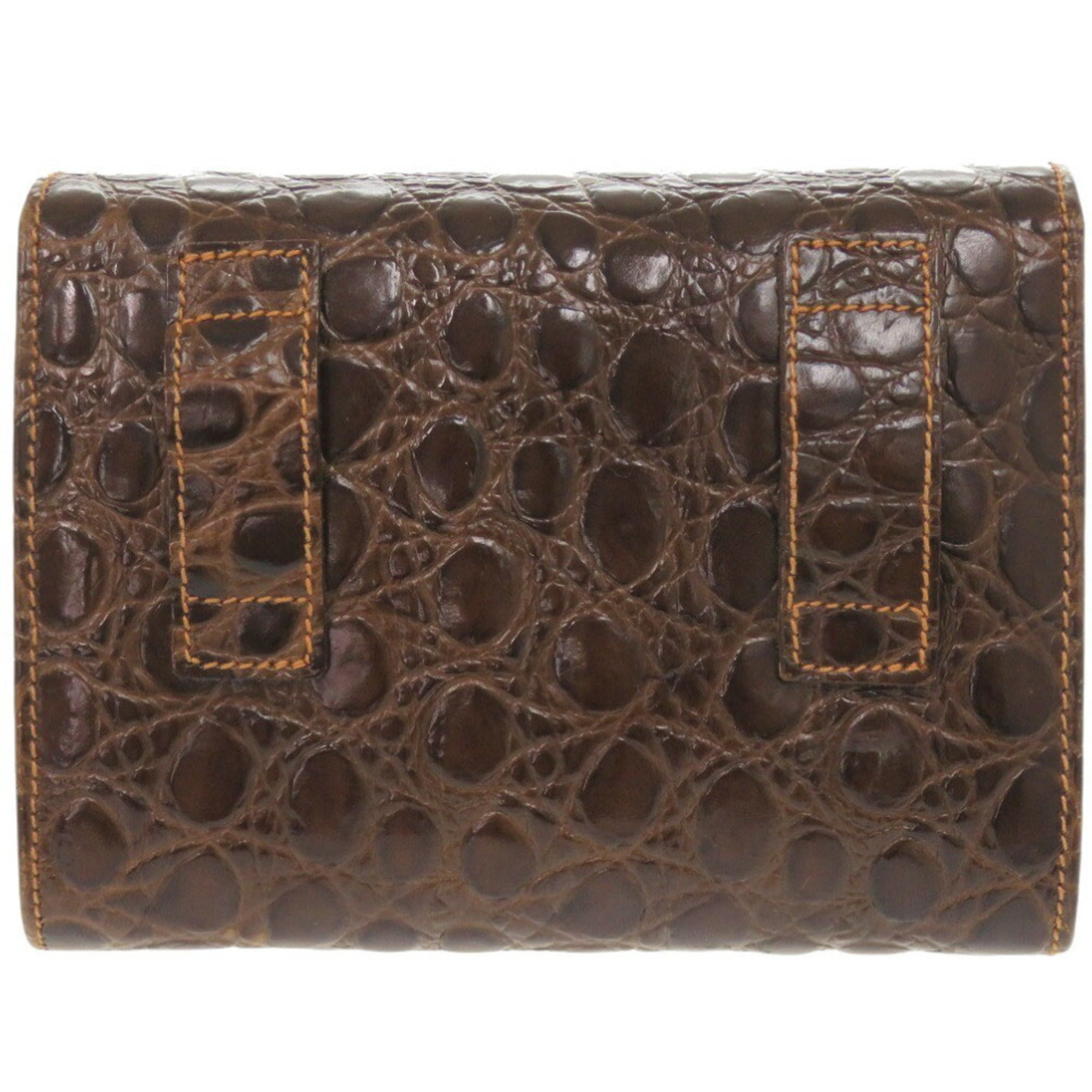 Salvatore Ferragamo Brown Leather Shoulder Bag (Pre-Owned)