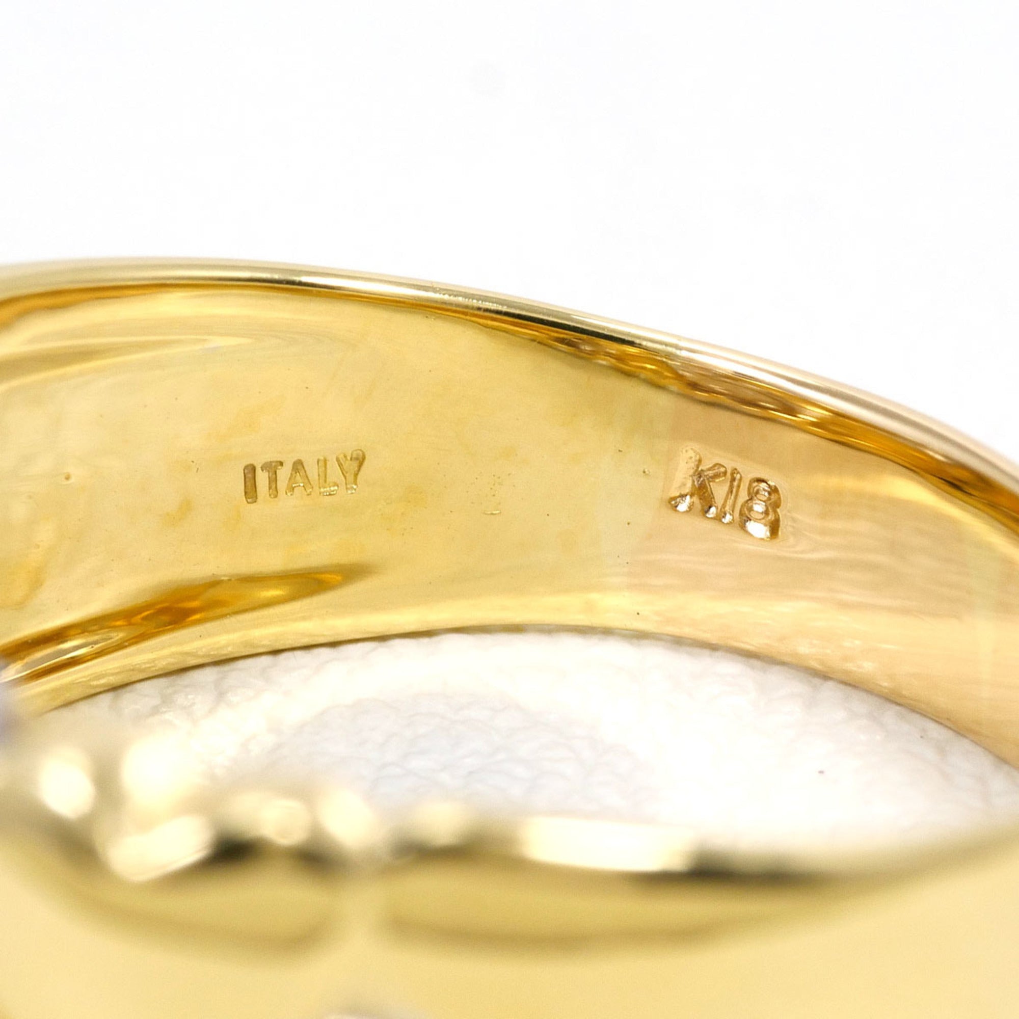 Unbranded White Gold Yellow Gold Yellow Gold (18K) White Gold (18K) Band Ring (Pre-Owned)