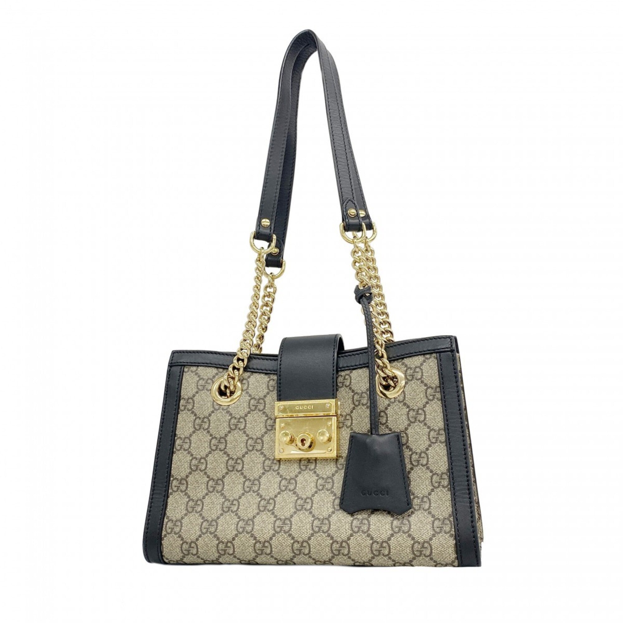 Gucci Black Brown Pvc Shoulder Bag (Pre-Owned)