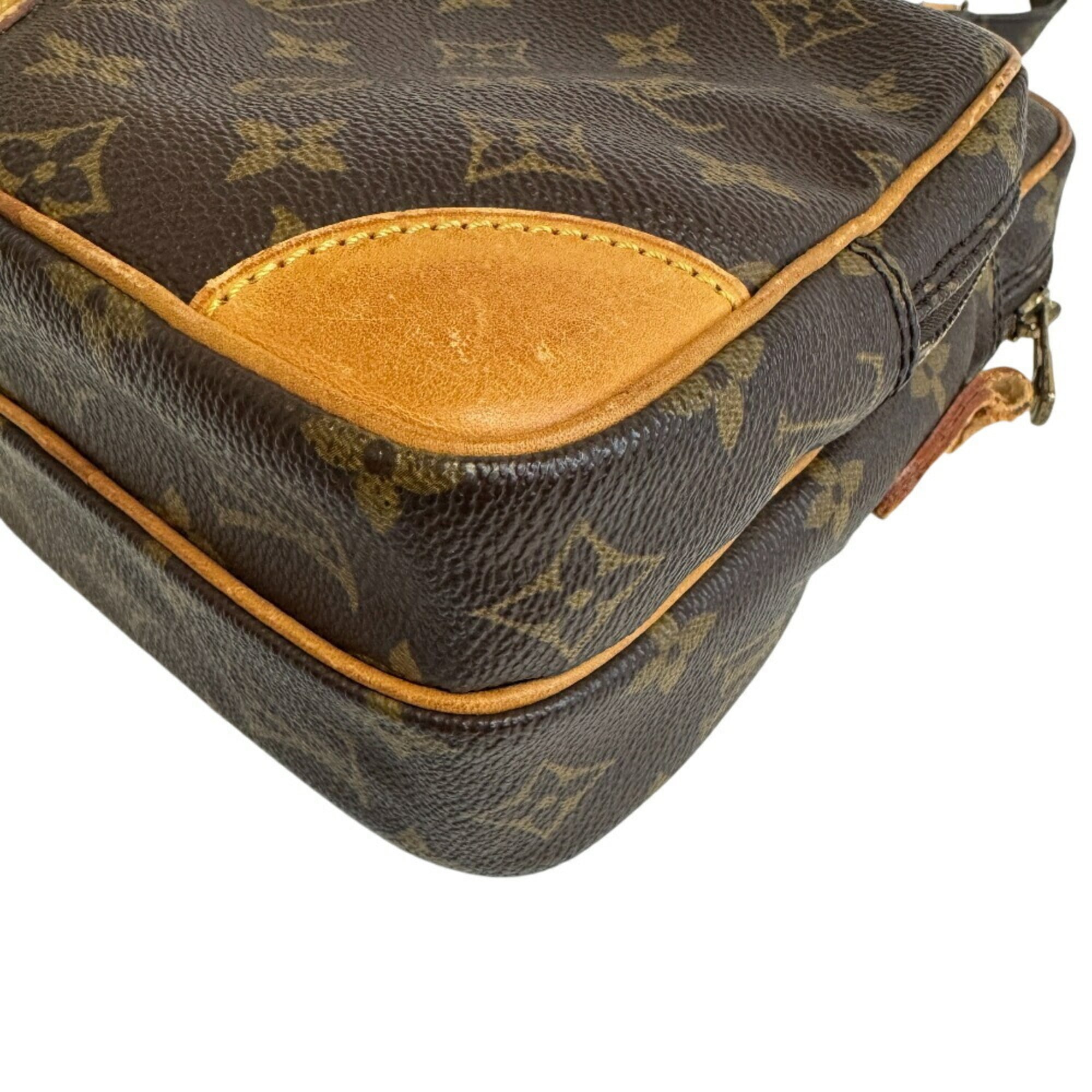 Louis Vuitton Monogram Brown Leather Shoulder Bag (Pre-Owned)