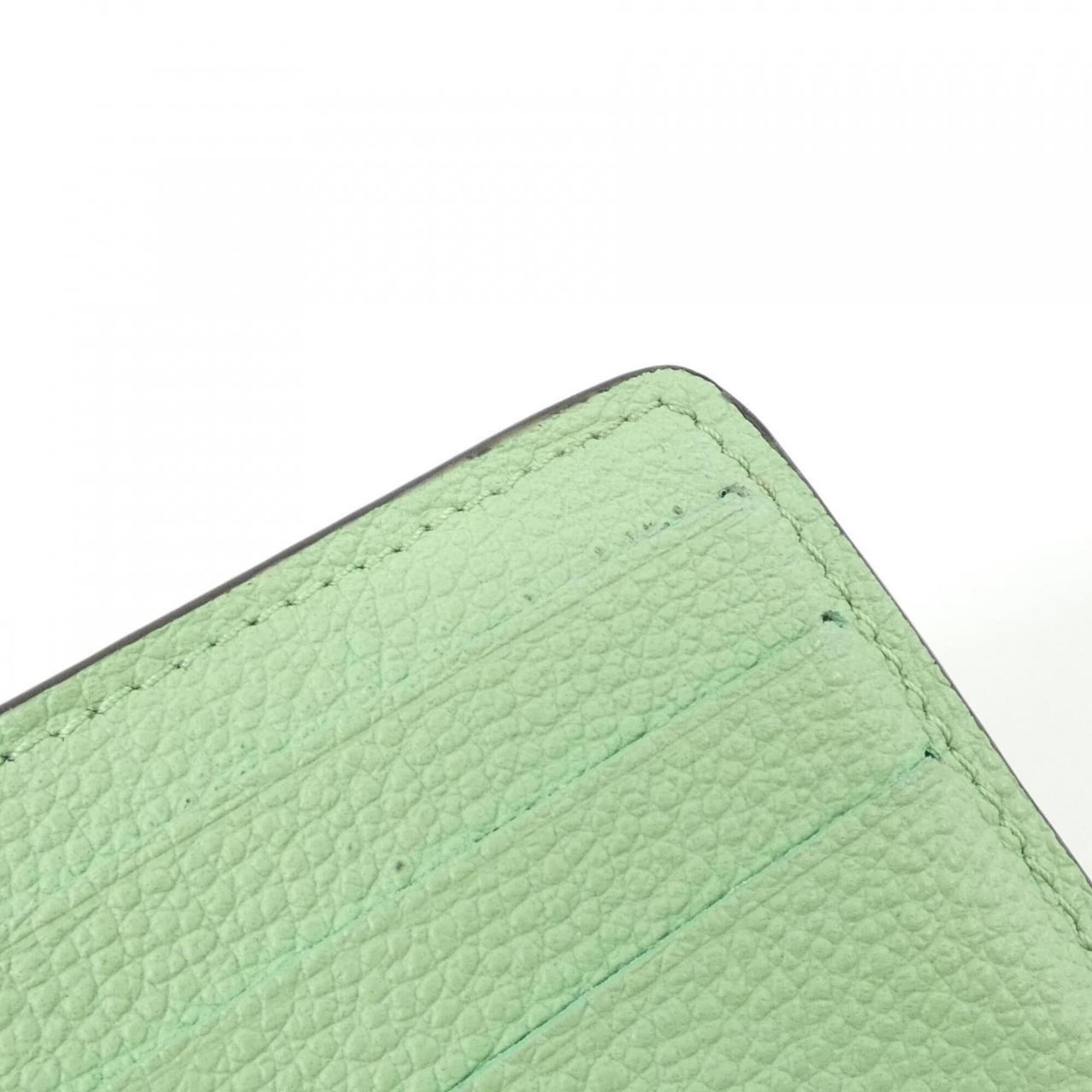 Louis Vuitton Green Leather Wallet (Bi-Fold) (Pre-Owned)