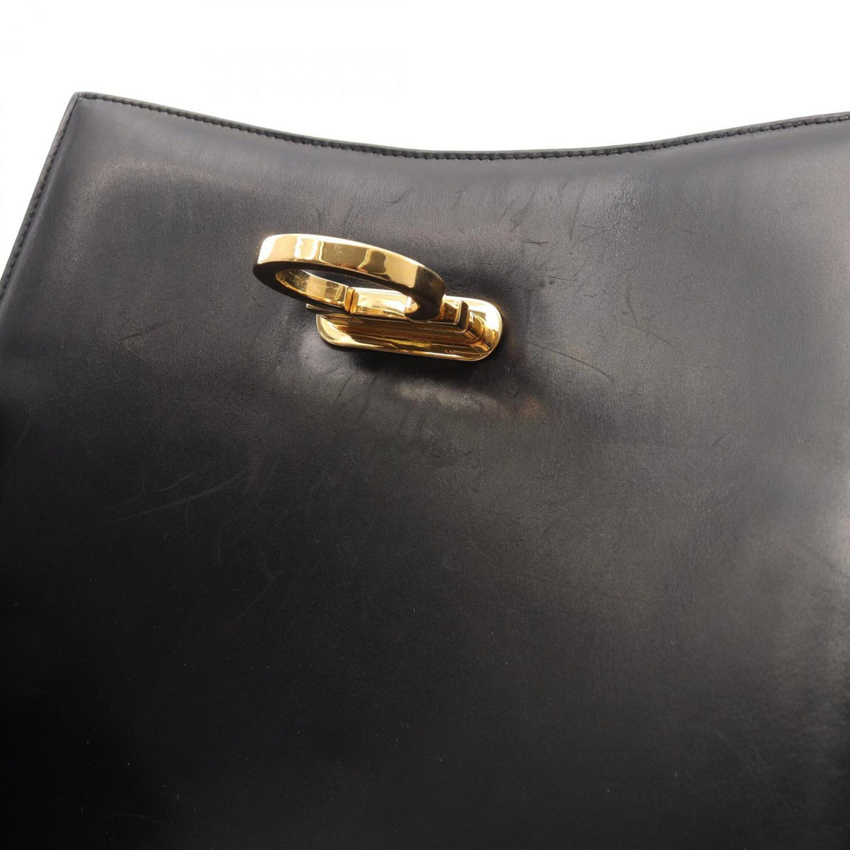 Salvatore Ferragamo Black Leather Handbag (Pre-Owned)