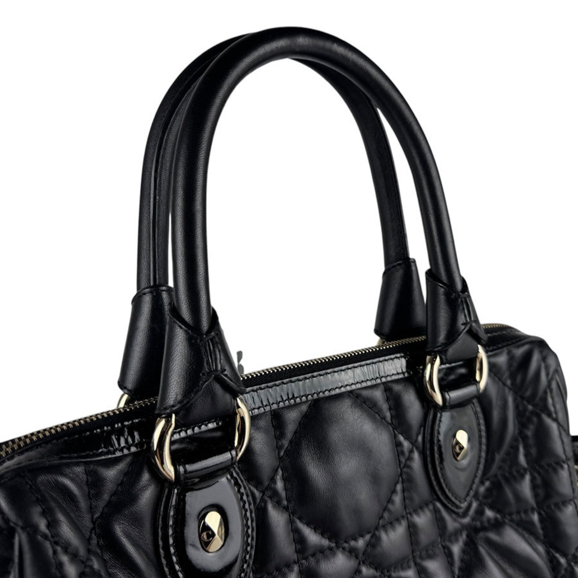 Christian Dior Black Patent Leather Leather Handbag (Pre-Owned)