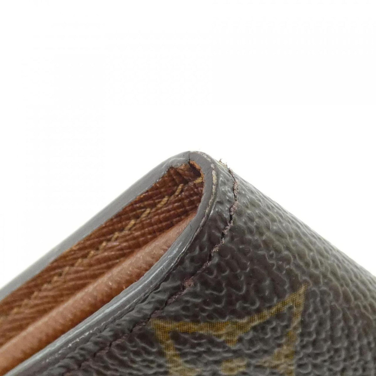 Louis Vuitton Brown Coated Canvas Long Wallet (Bi-Fold) (Pre-Owned)