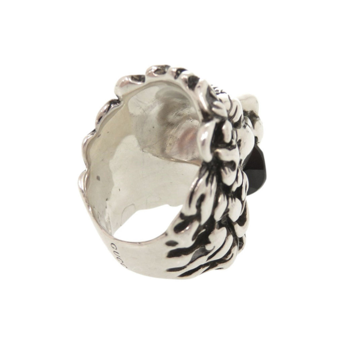 Gucci Silver Metal Band Ring (Pre-Owned)