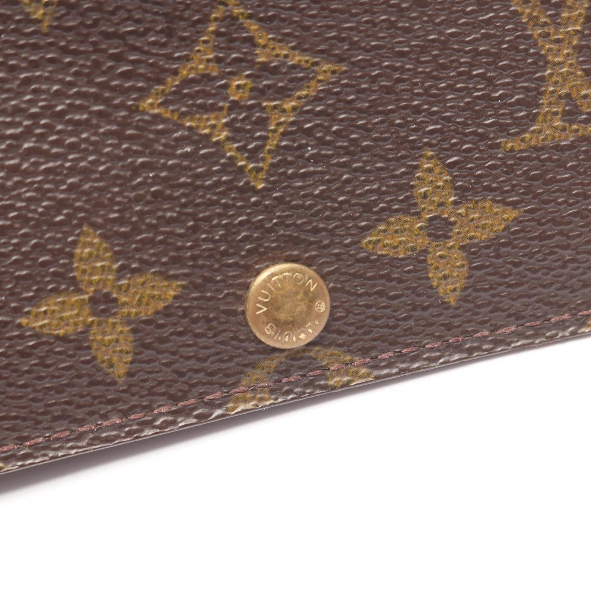 Louis Vuitton Brown Monogram Pvc Leather Long Wallet (Bi-Fold) (Pre-Owned)
