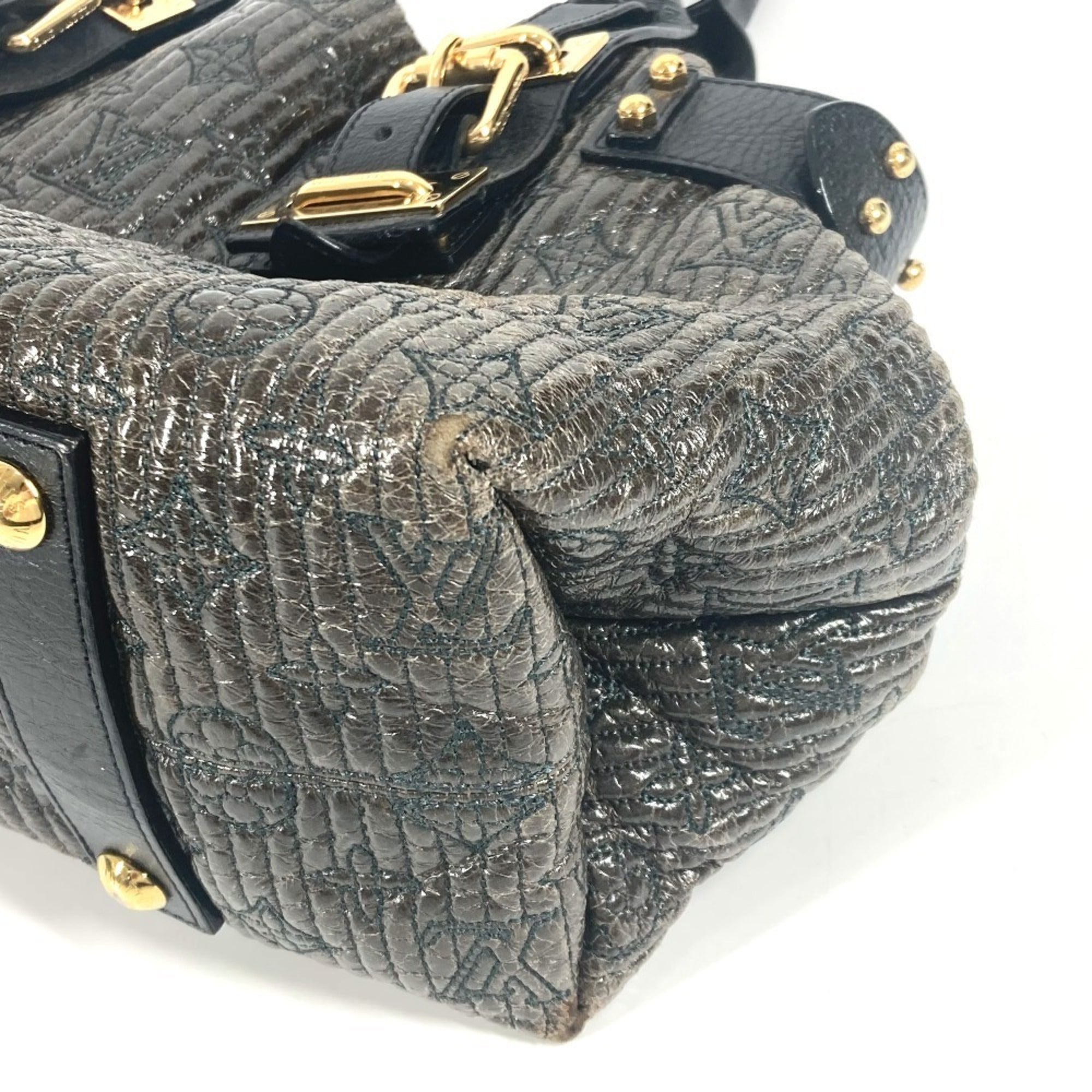 Louis Vuitton Black Noir Handbag Shoulder Bag Tote Bag (Pre-Owned)
