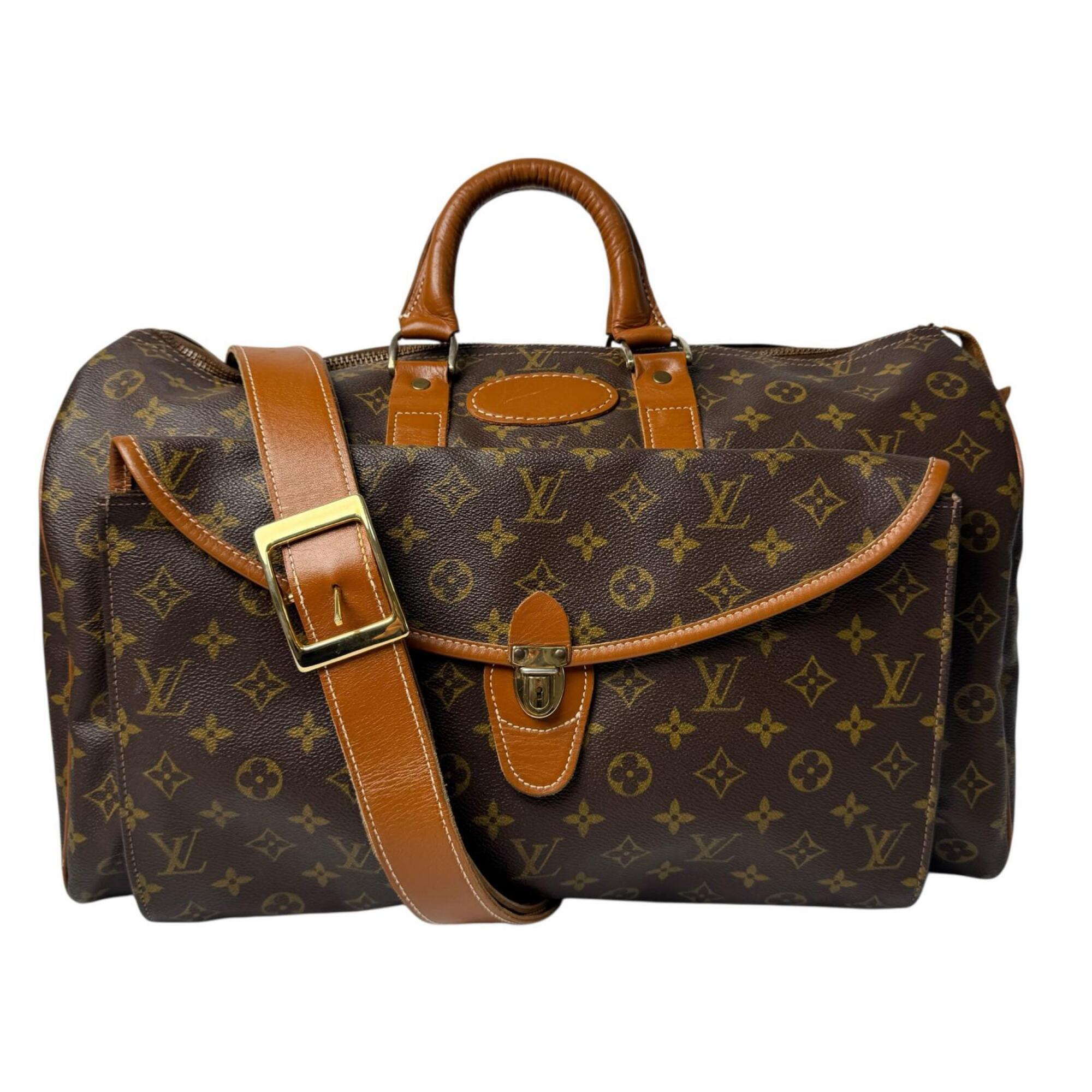 Louis Vuitton Brown Leather Pvc Boston Bag (Pre-Owned)