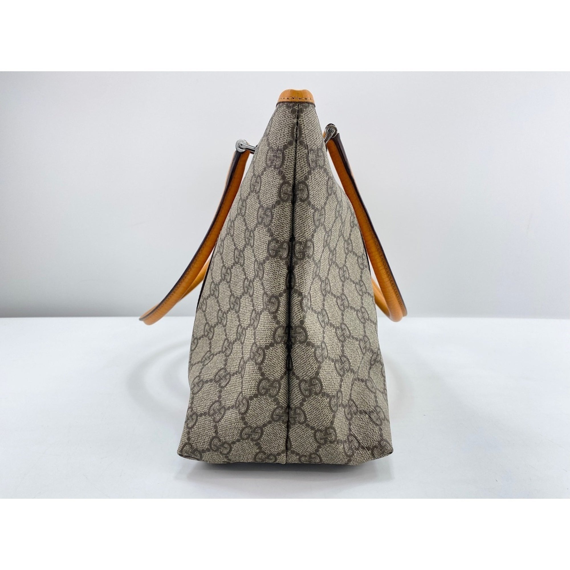 Gucci Beige Orange Tote Bag (Pre-Owned)