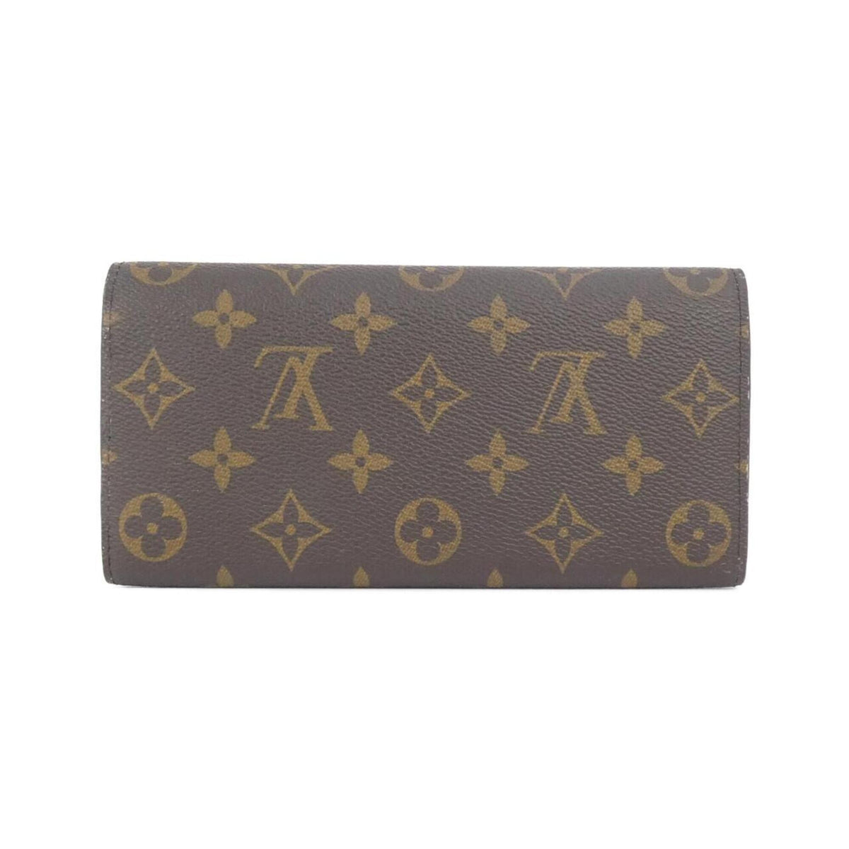 Louis Vuitton Monogram Marron Rose Ballerine Coated Canvas Long Wallet (Bi-Fold) (Pre-Owned)