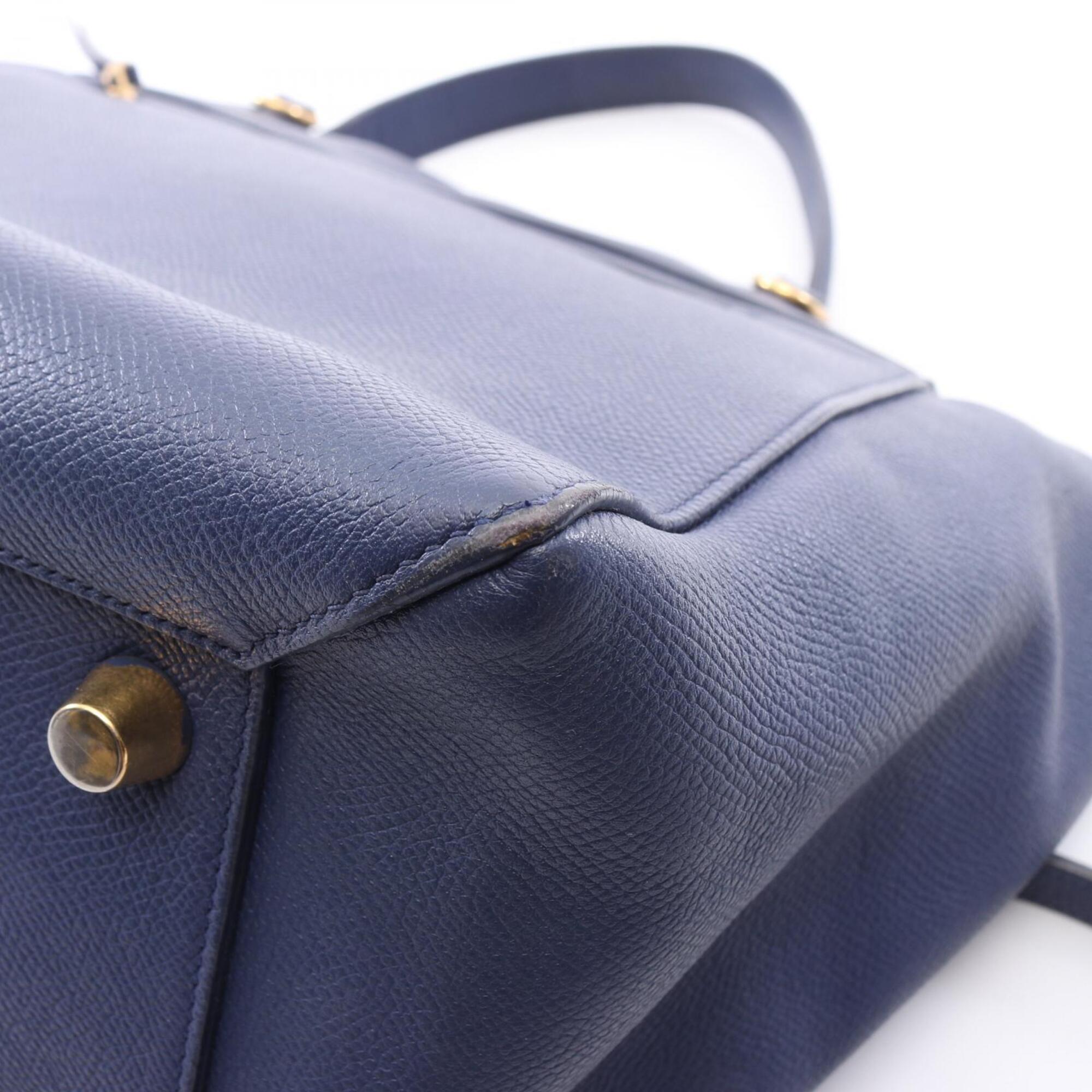 Celine Blue Leather Handbag (Pre-Owned)