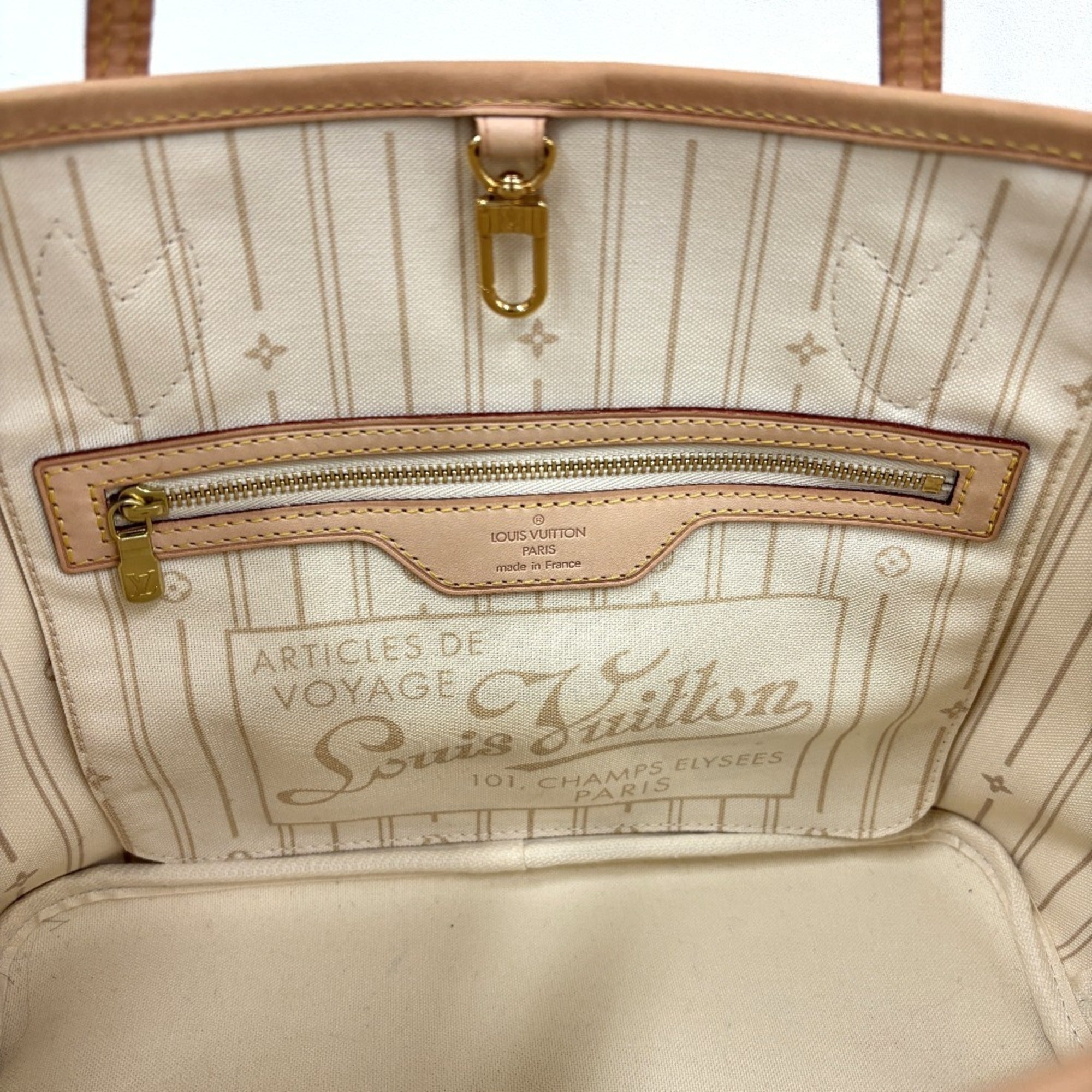 Louis Vuitton Navy White Damier Azur Tote Bag (Pre-Owned)