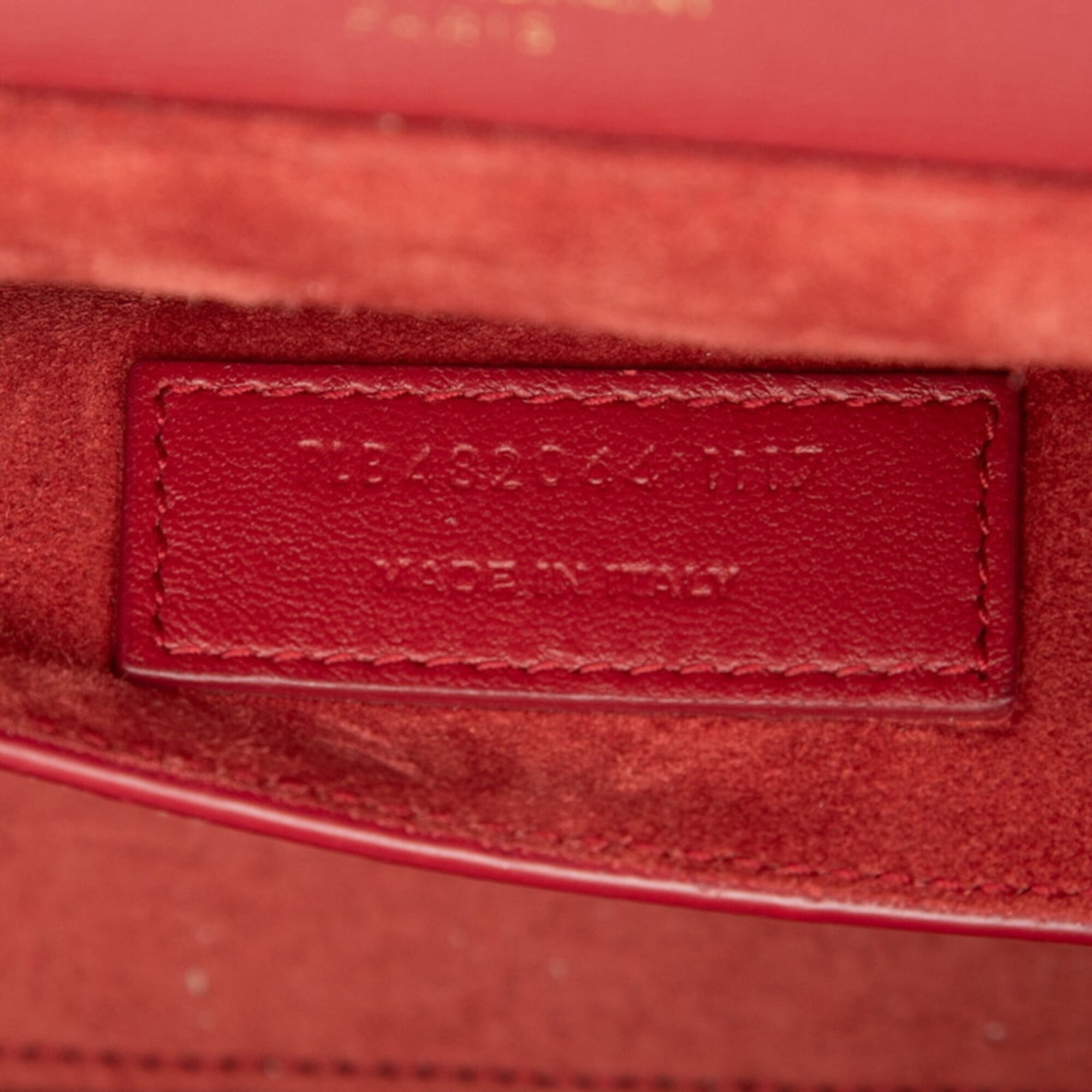 Saint Laurent Red Color Leather Shoulder Bag (Pre-Owned)