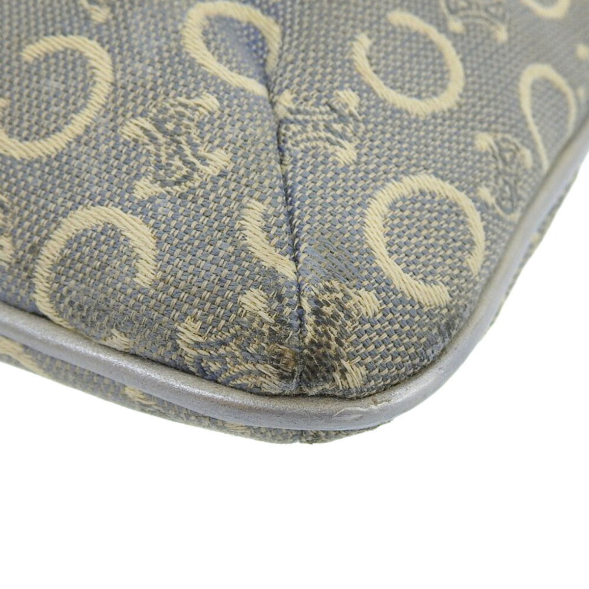 Celine Light Blue Canvas Shoulder Bag (Pre-Owned)