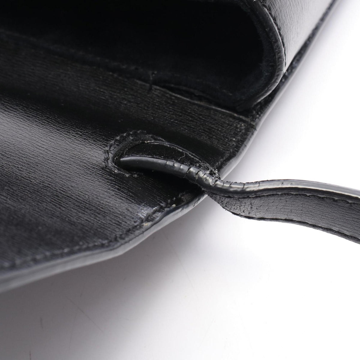 Yves Saint Laurent Black Leather Handbag Shoulder Bag (Pre-Owned)