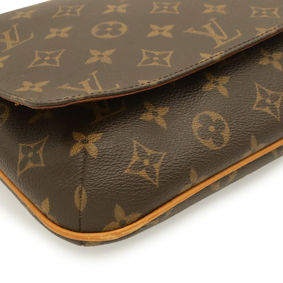 Louis Vuitton Brown Monogram Canvas Pvc Coated Canvas Shoulder Bag (Pre-Owned)