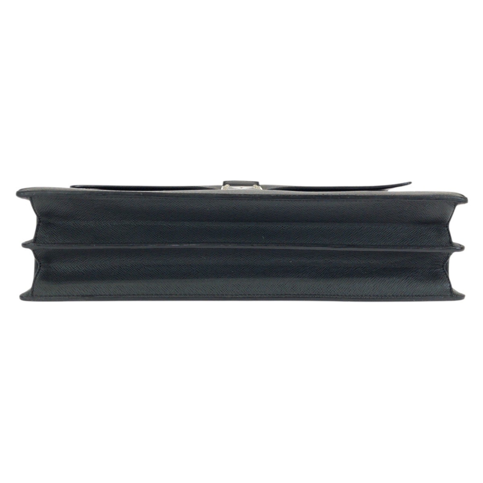 Louis Vuitton Black Taiga Leather Briefcase (Pre-Owned)
