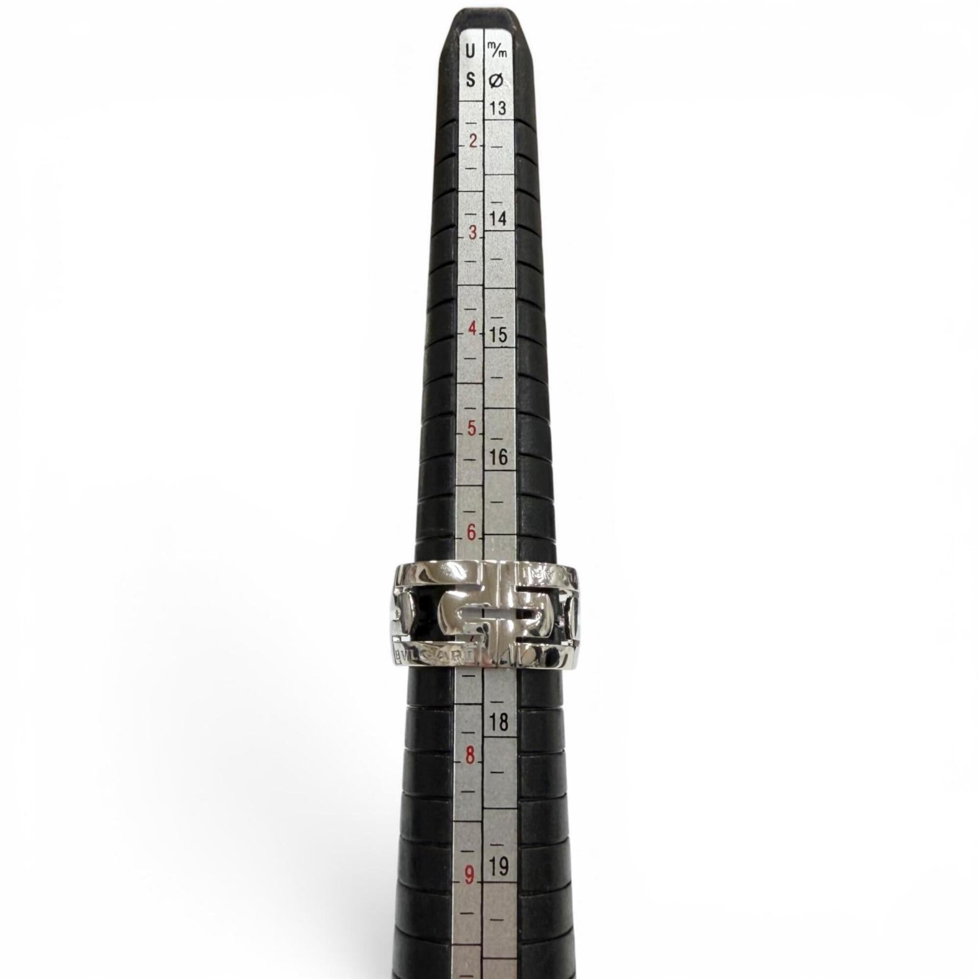 Bvlgari Silver Band Ring (Pre-Owned)