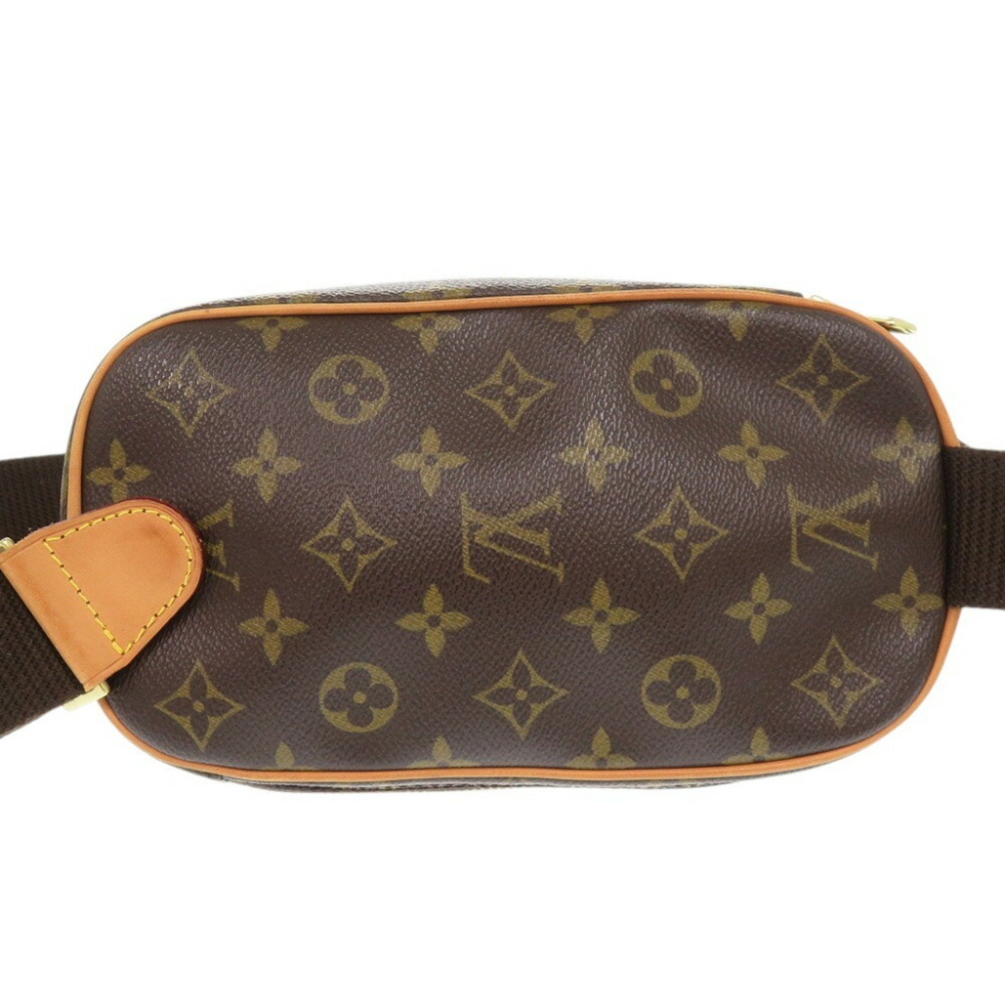 Louis Vuitton Brown Monogram Pochette Sling Bag (Pre-Owned)
