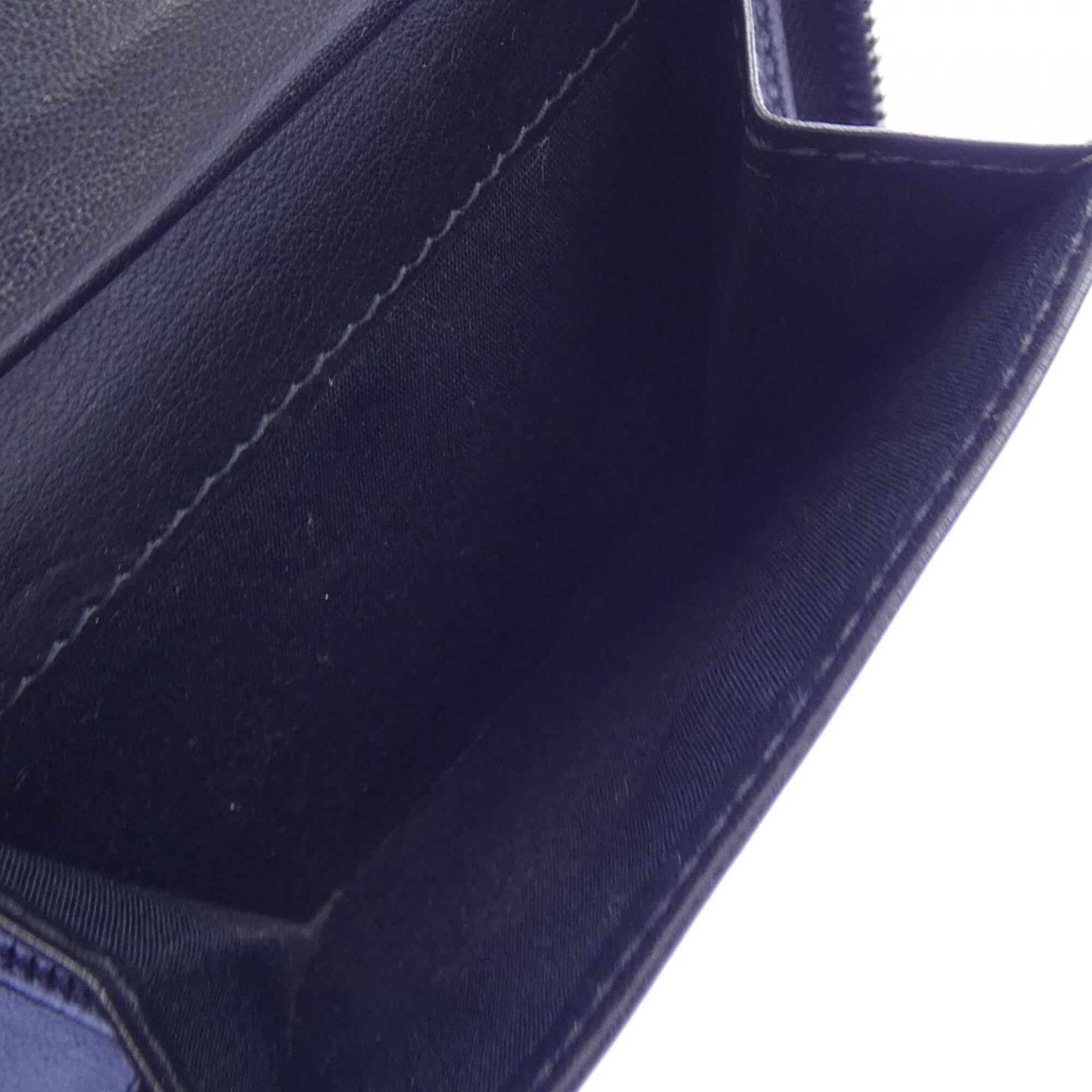 Christian Dior Beige Navy Bill Wallet (Bi-Fold) (Pre-Owned)