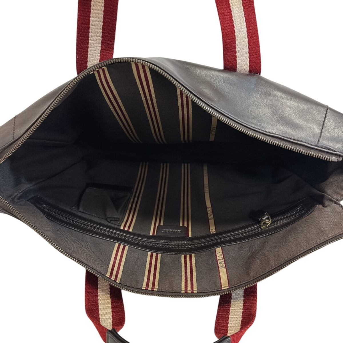 Bally Brown Leather Briefcase Handbag (Pre-Owned)