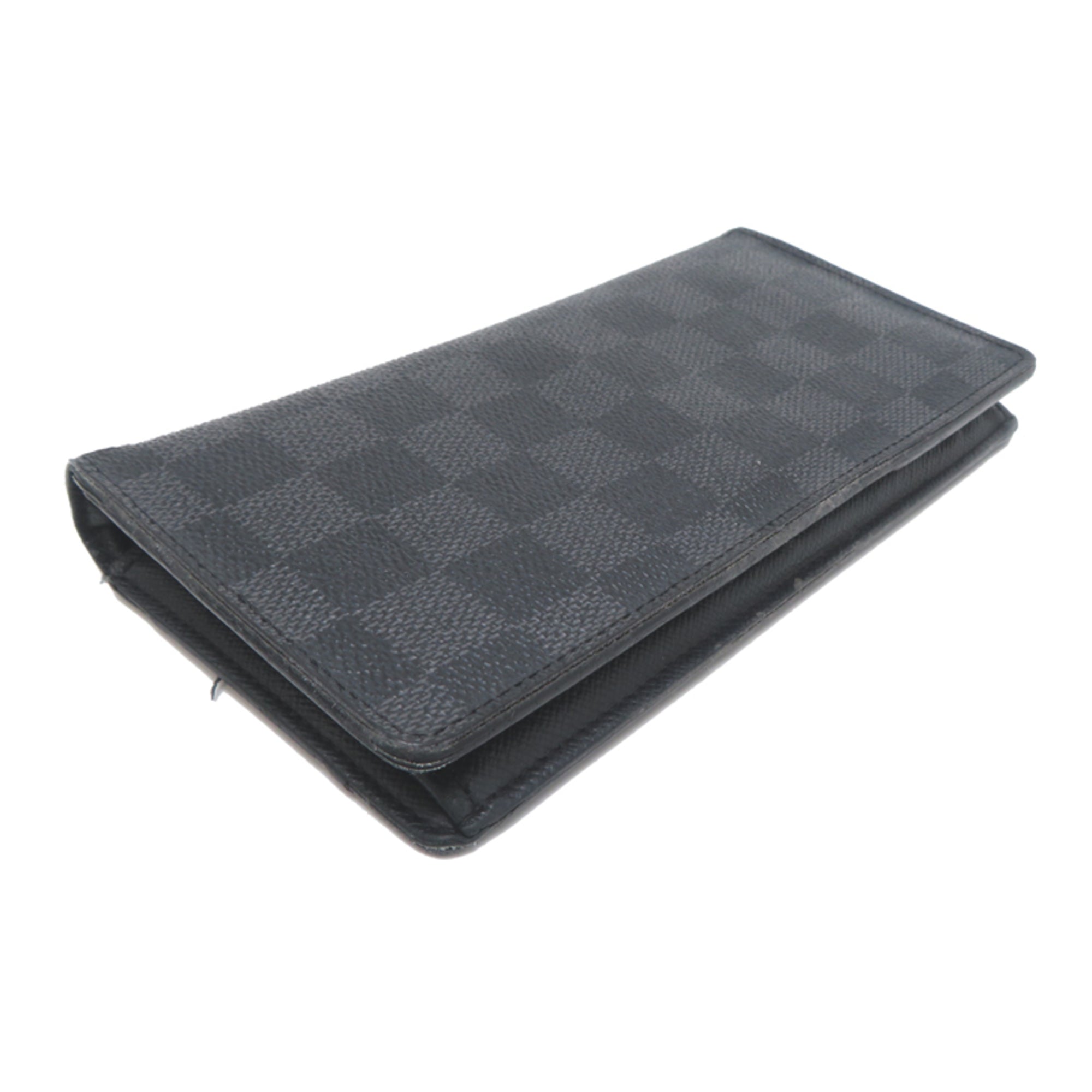 Louis Vuitton Black Damier Graphite Long Wallet (Bi-Fold) (Pre-Owned)