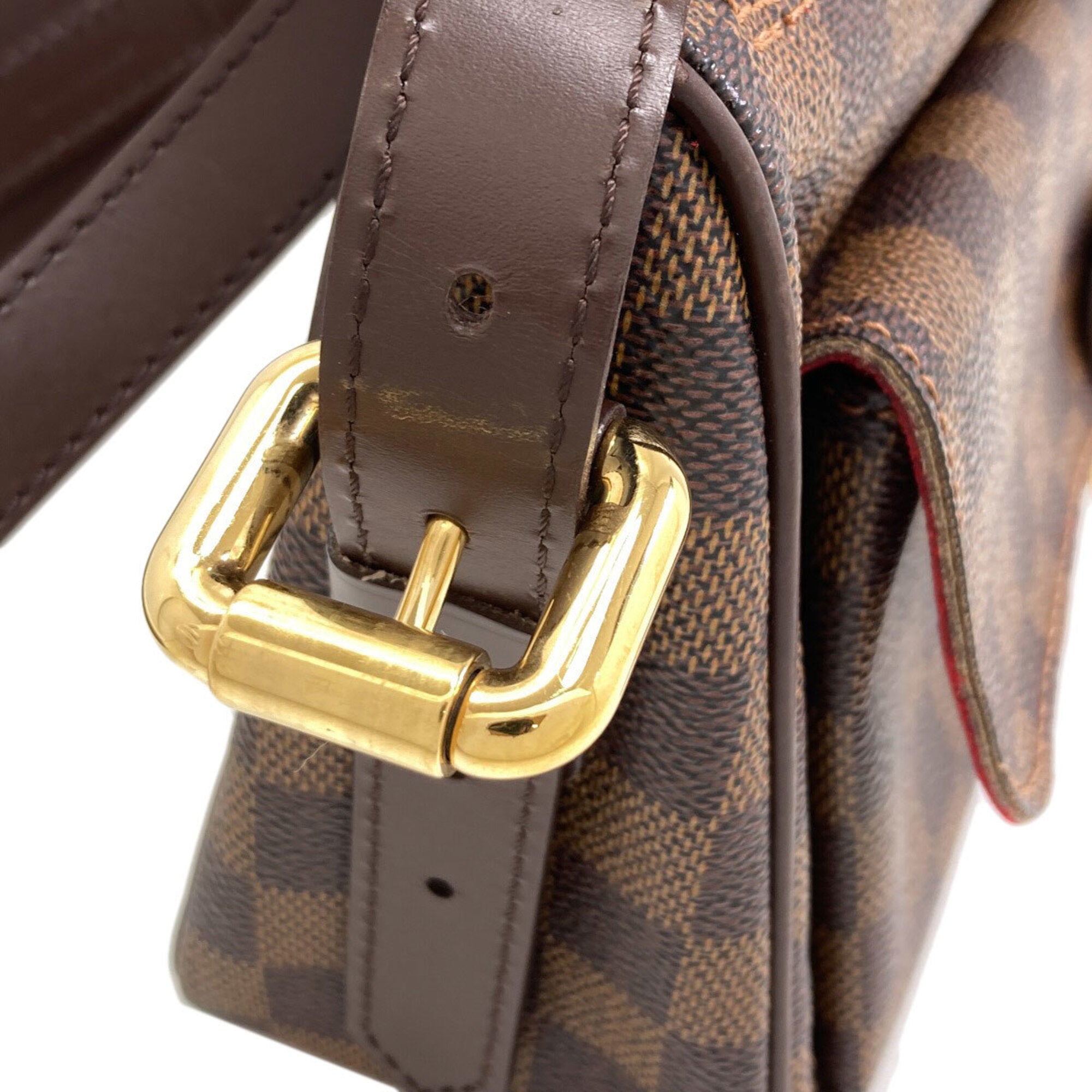 Louis Vuitton Damier Damier Canvas Ebene Damier Canvas Shoulder Bag (Pre-Owned)