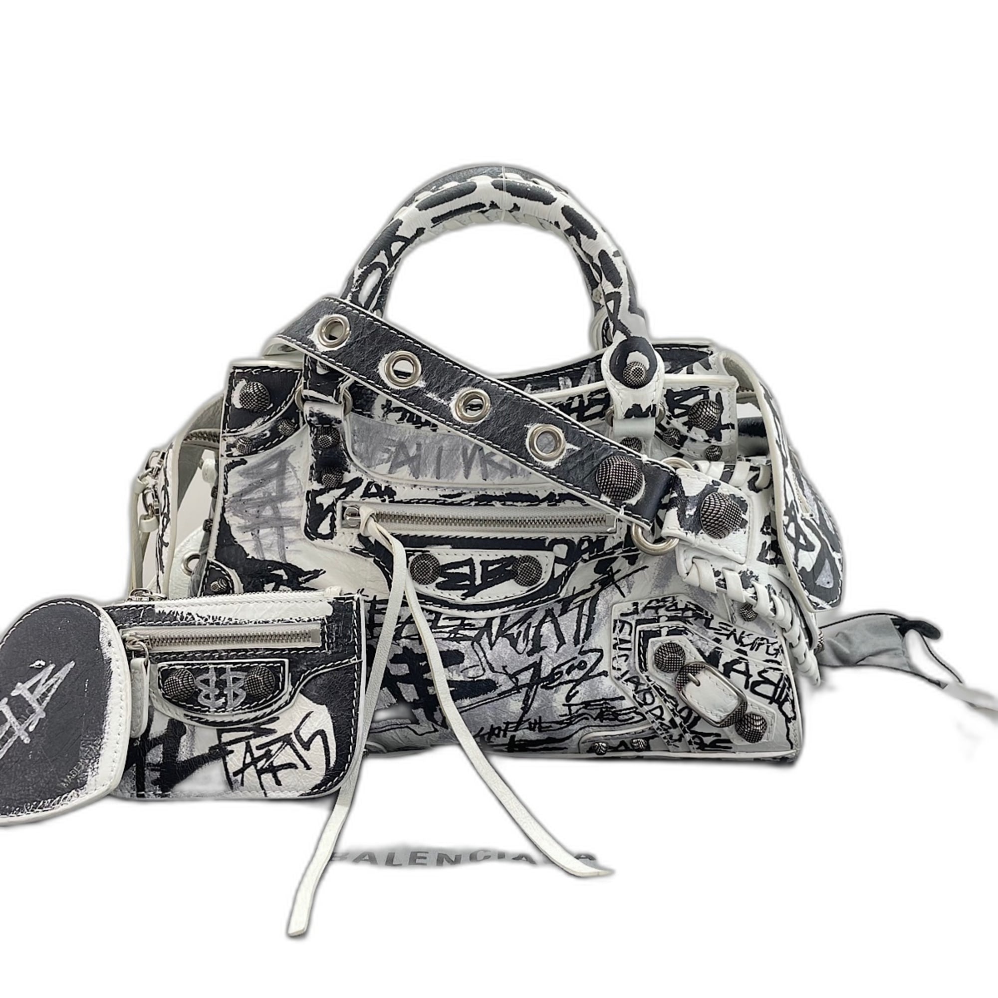 Balenciaga White Leather Handbag (Pre-Owned)