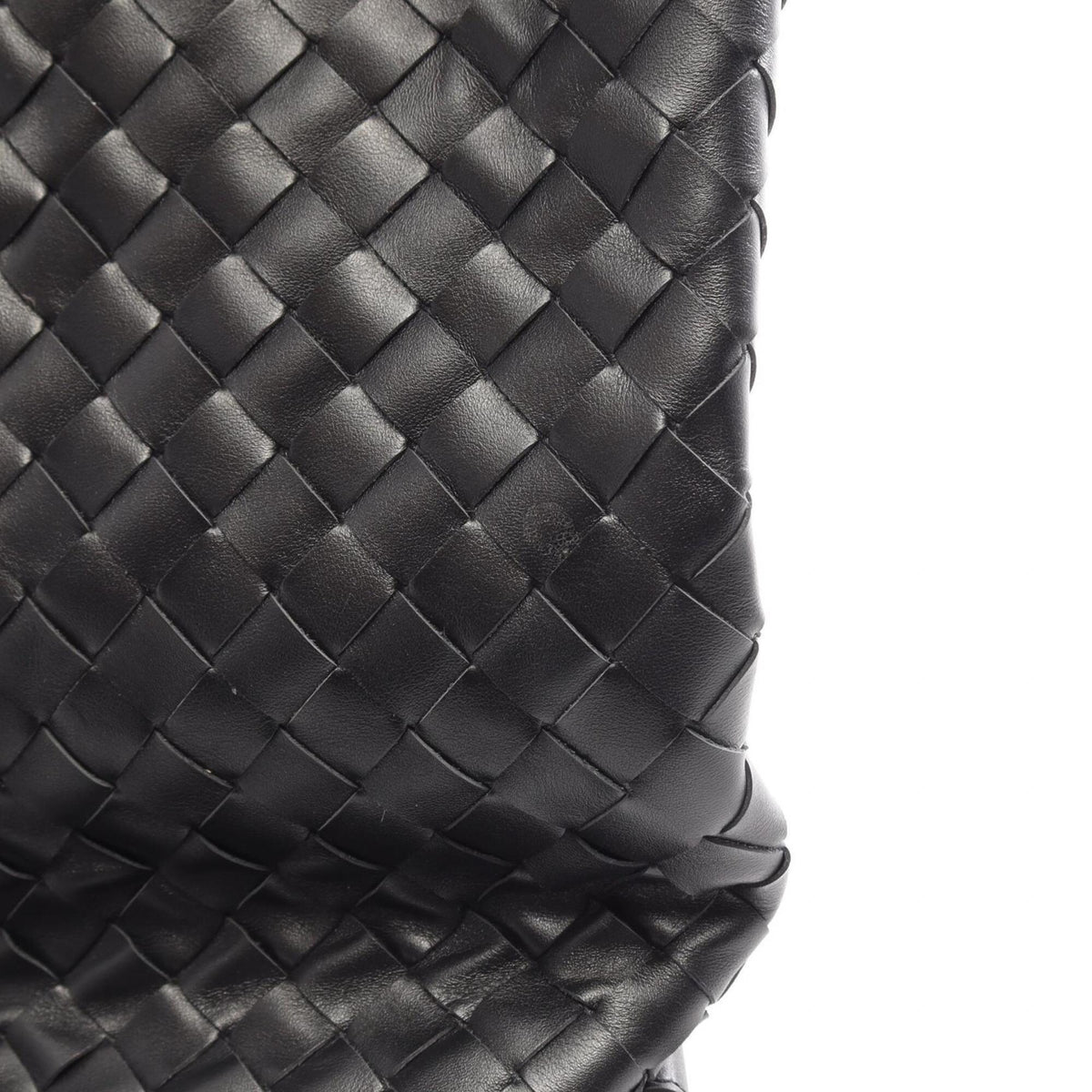 Bottega Veneta Black Leather Handbag Tote Bag (Pre-Owned)