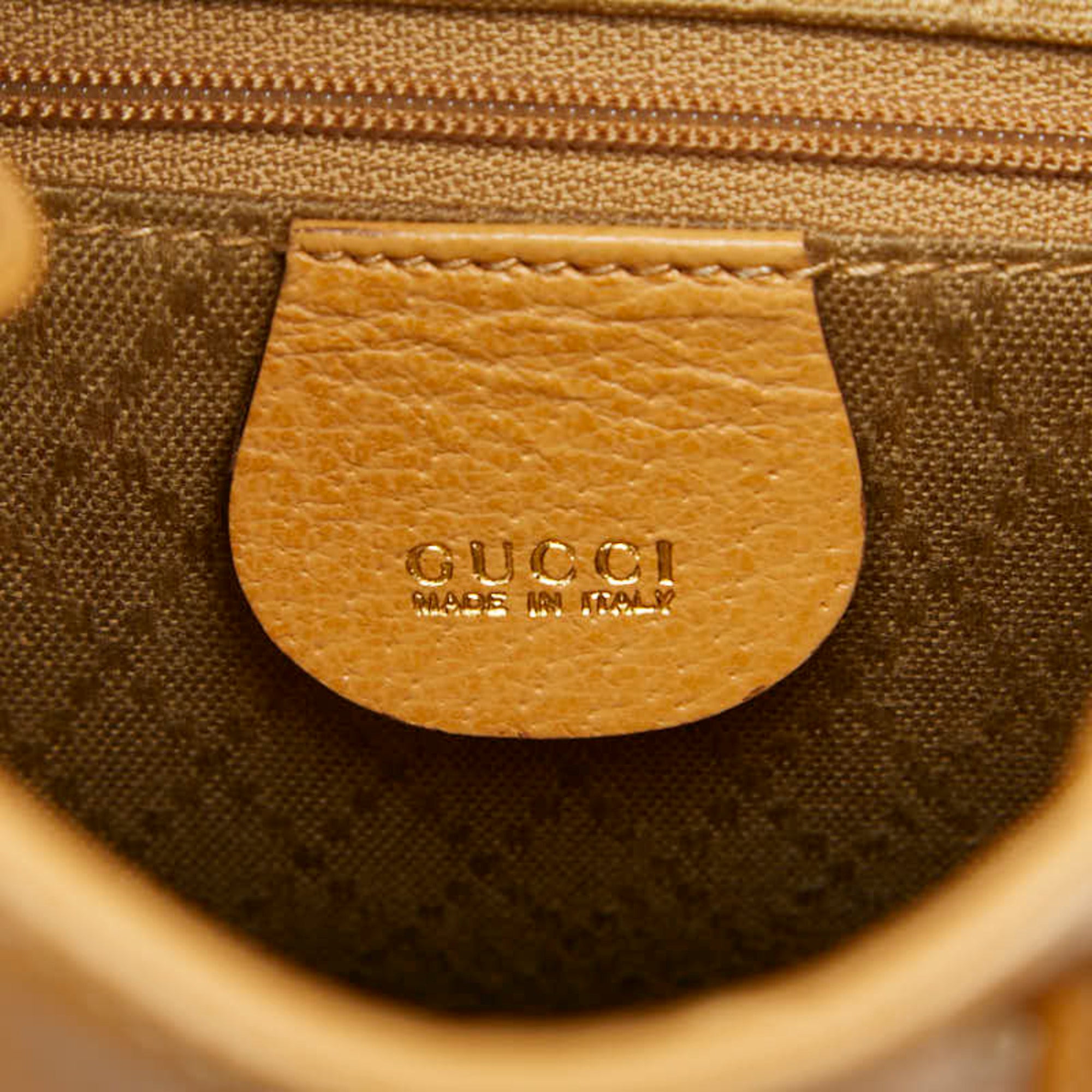 Gucci Beige Leather Backpack (Pre-Owned)