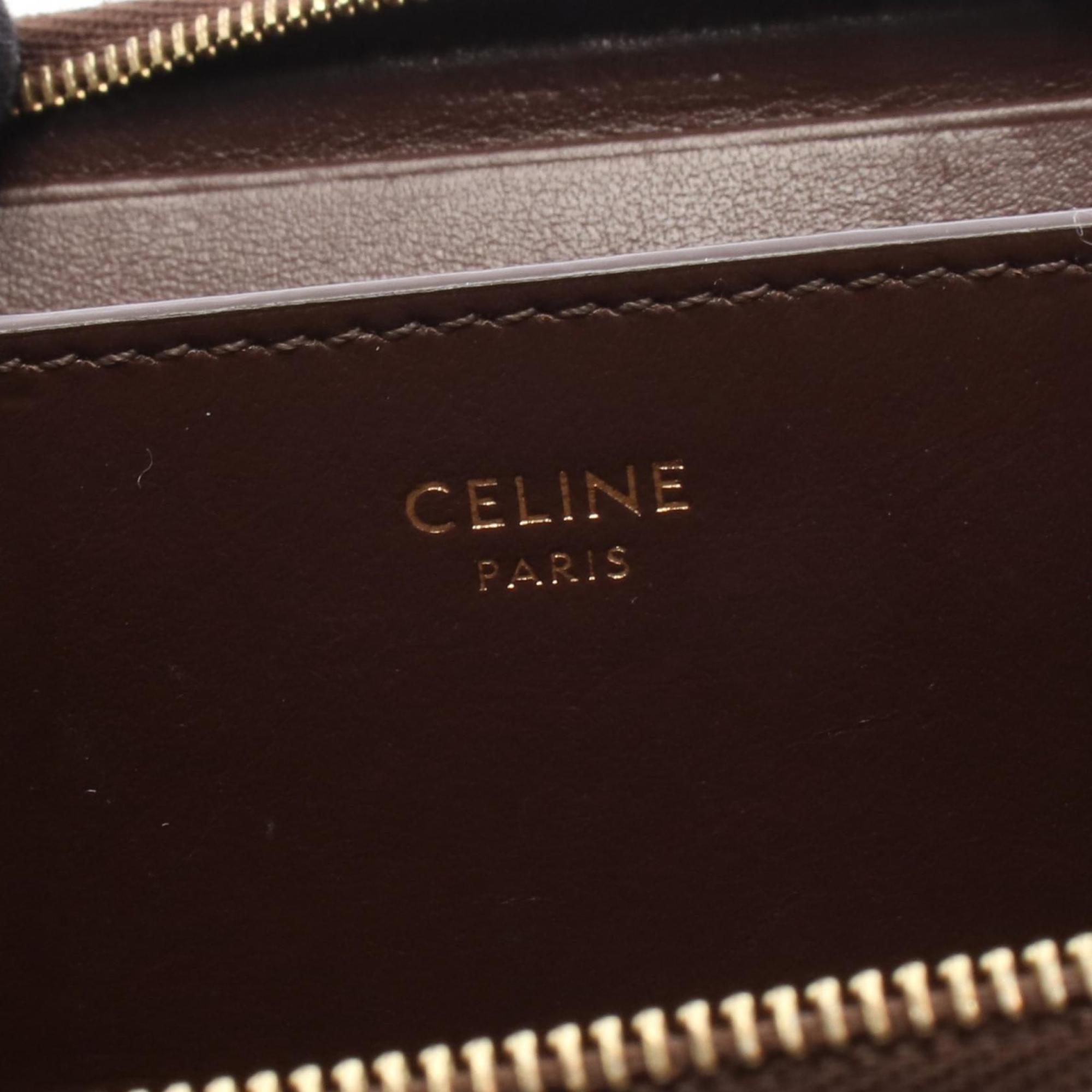 Celine Brown Leather Coin Purse/Coin Case (Pre-Owned)