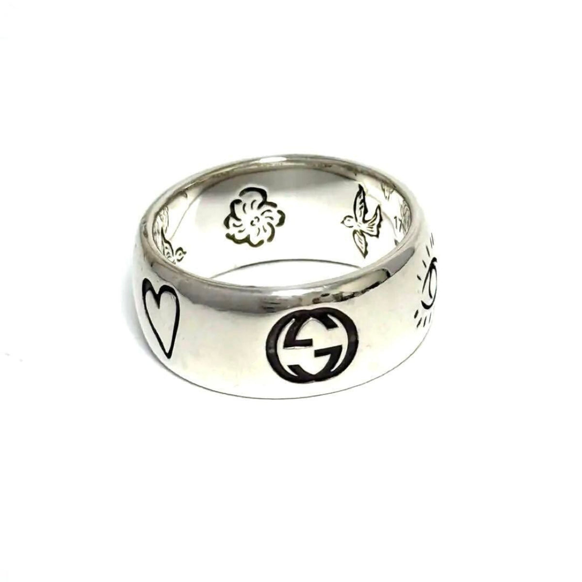 Gucci Silver 925 Band Ring (Pre-Owned)
