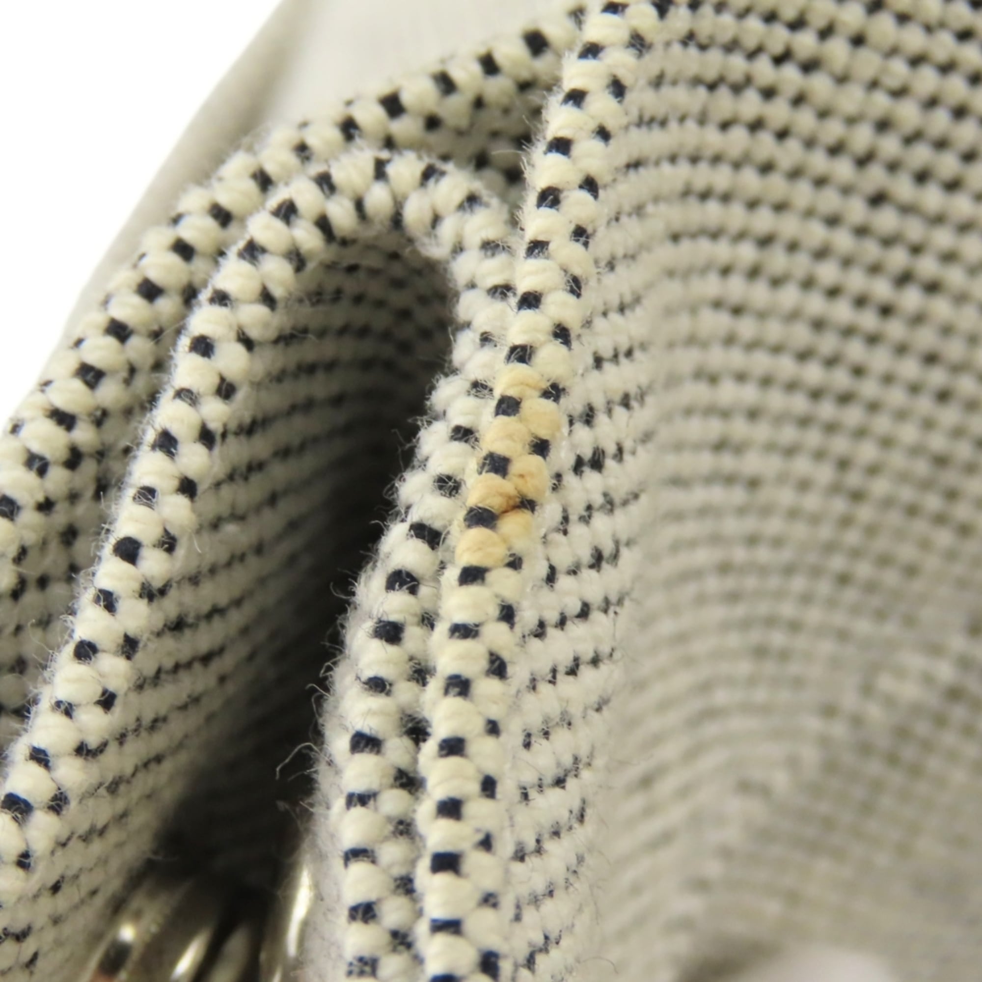 Hermes Gray Cotton Canvas Tote Bag (Pre-Owned)